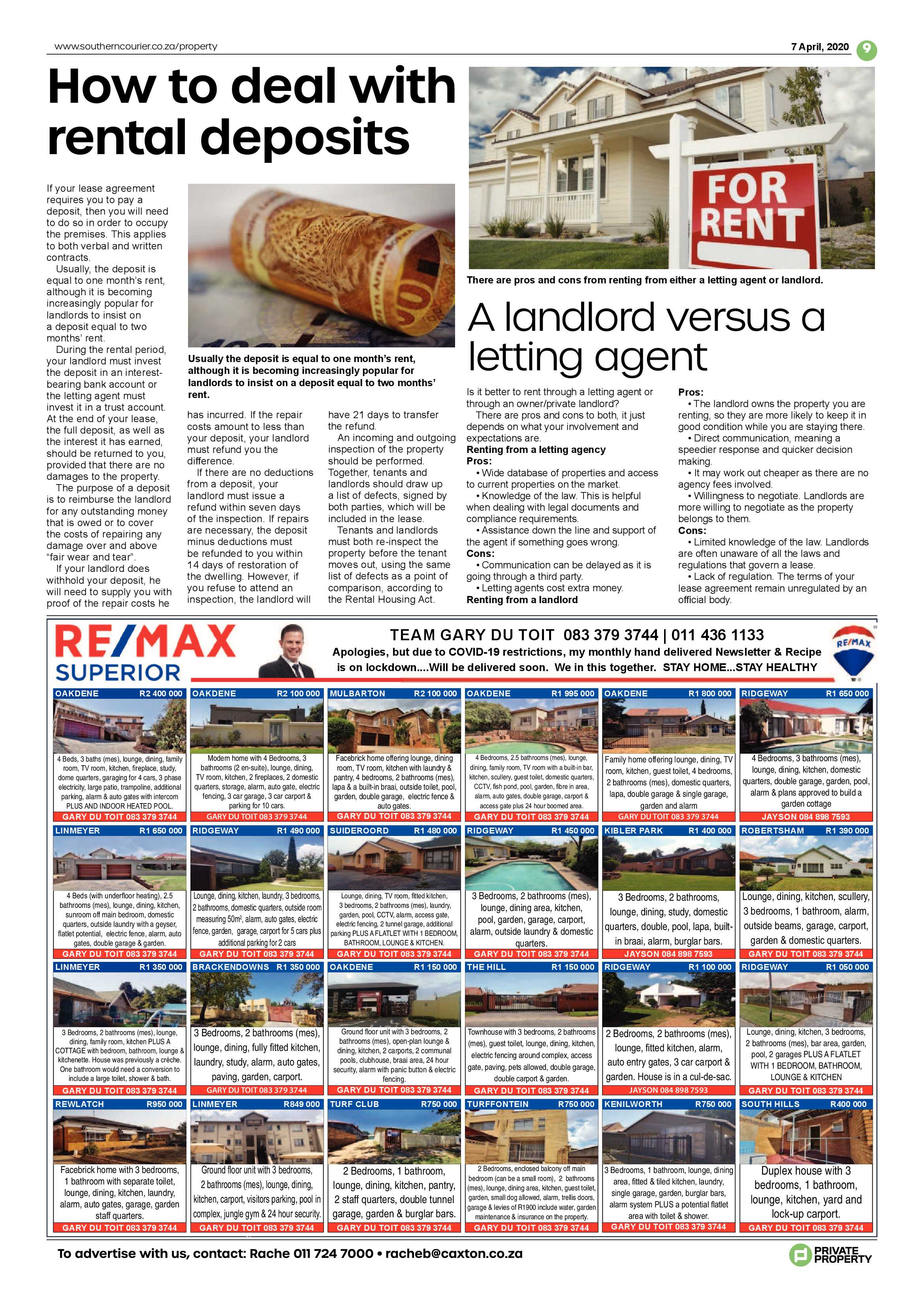 Southern Courier 7 April 2020 page 9