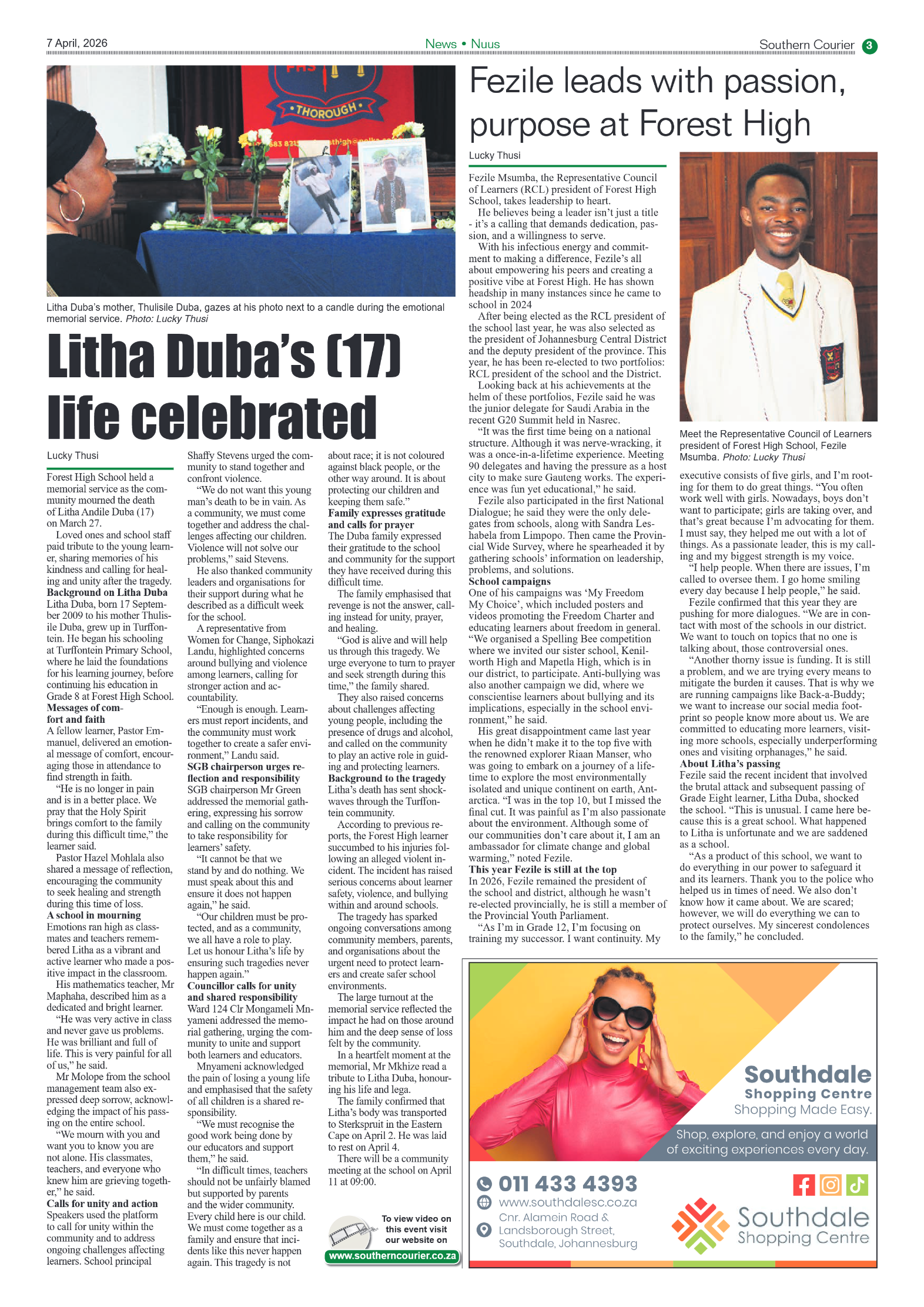 Southern Courier 7 April 2026 page 5