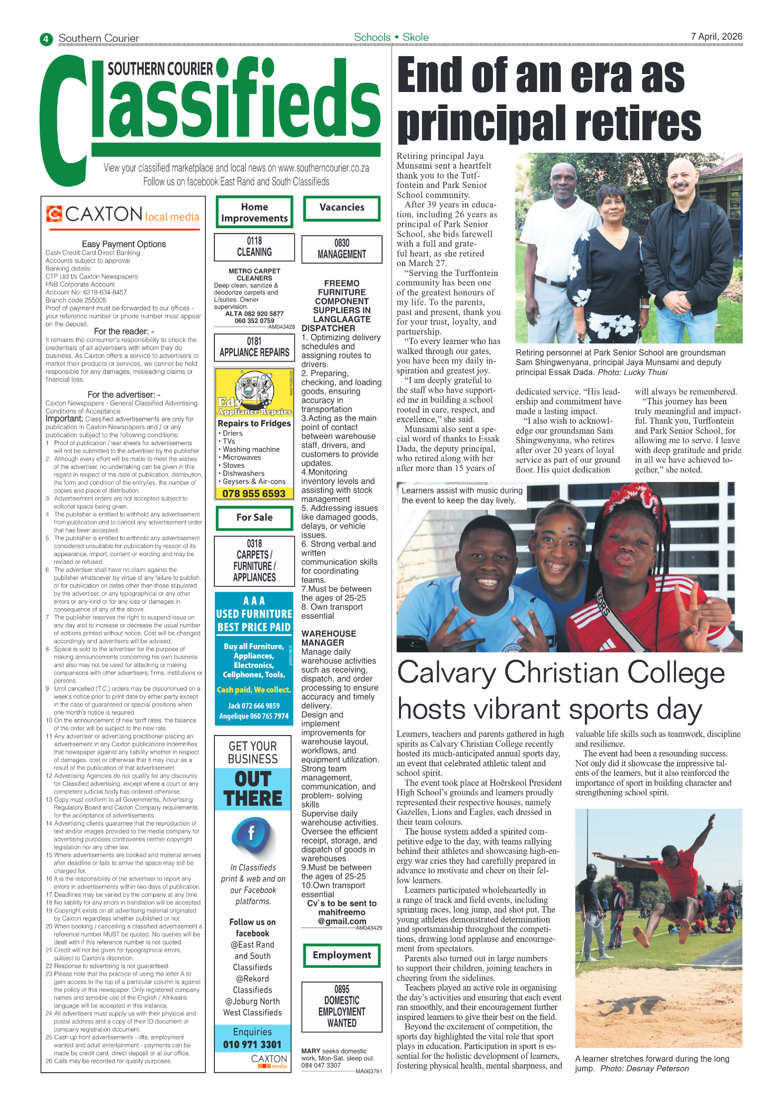 Southern Courier 7 April 2026 page 6