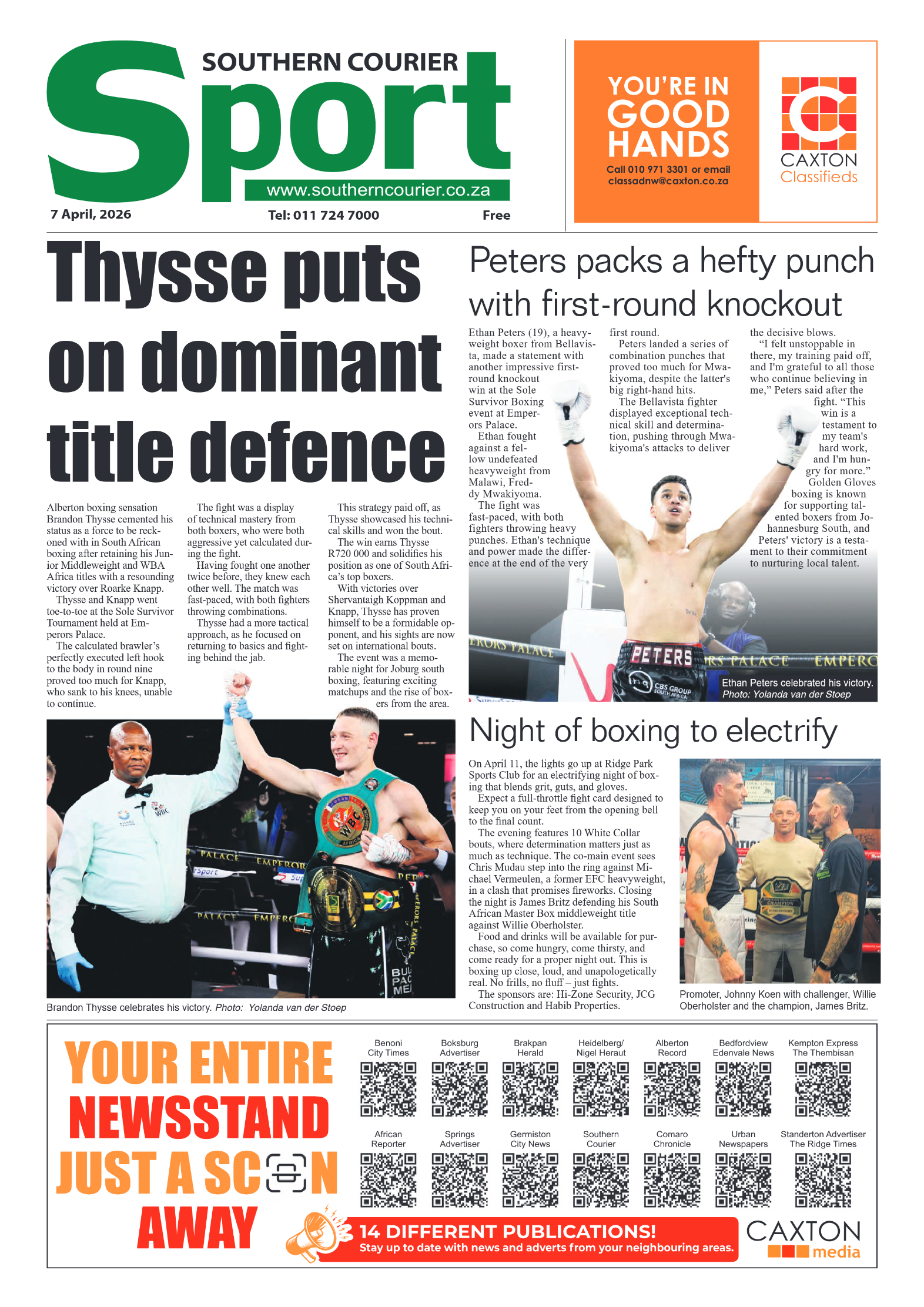 Southern Courier 7 April 2026 page 8