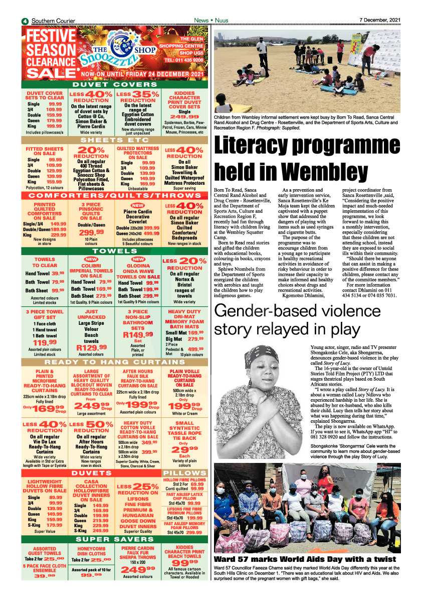Southern Courier 7 December 2021 page 4