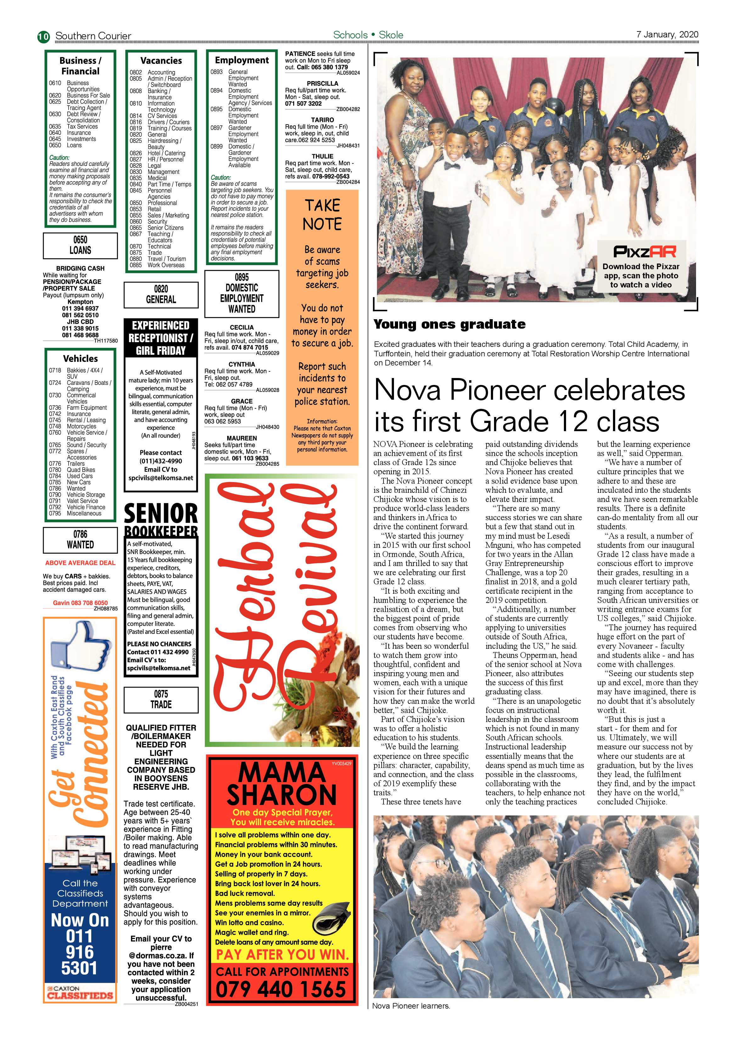 Southern Courier 7 January 2020 page 10