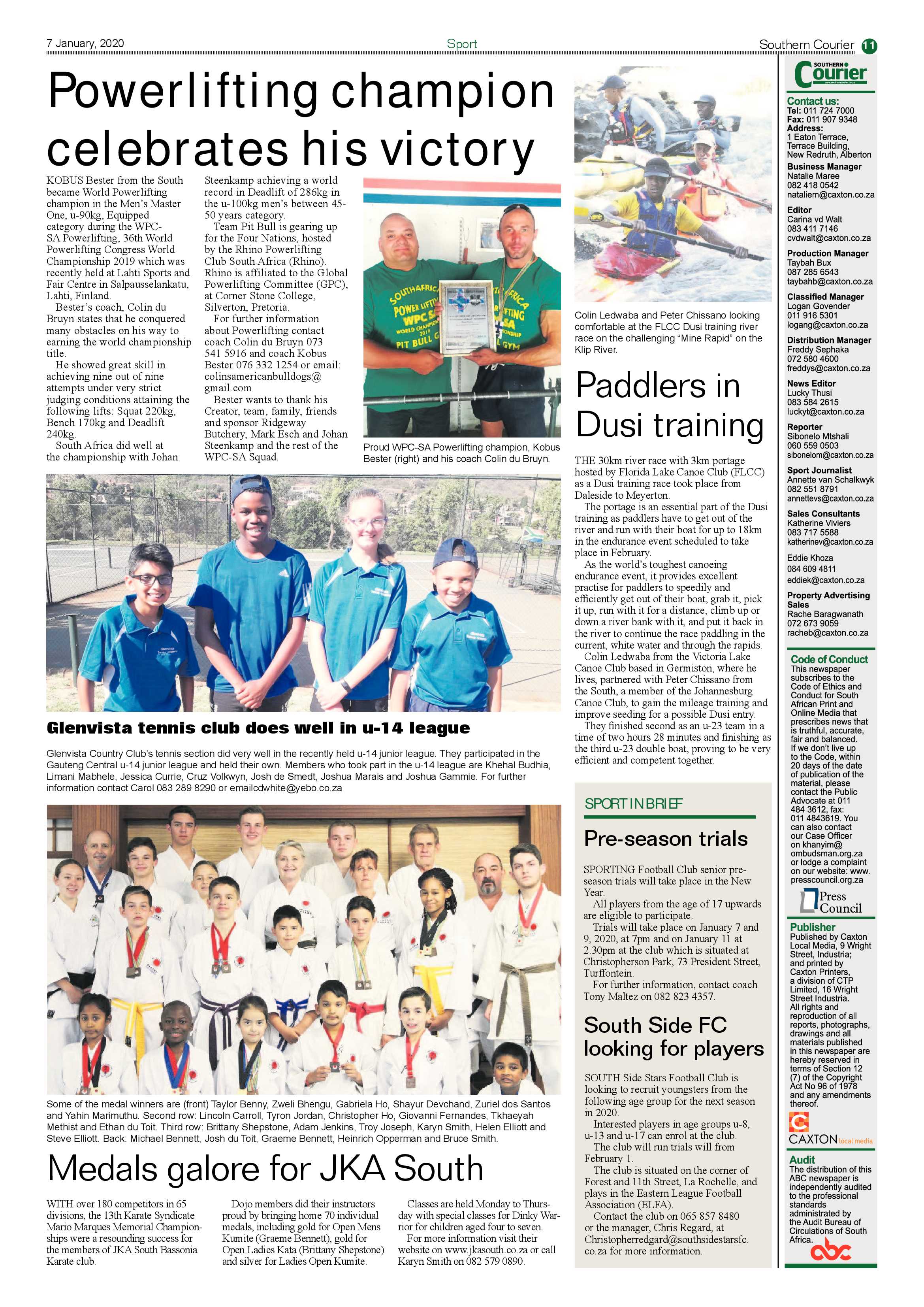 Southern Courier 7 January 2020 page 11