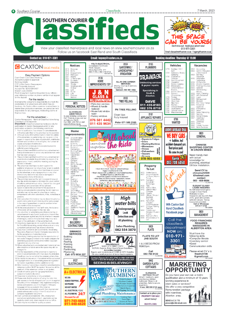 Southern Courier 7 March 2023 page 6