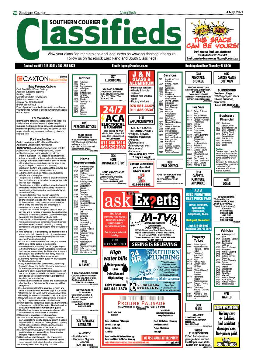 Southern Courier 7 May 2021 page 10
