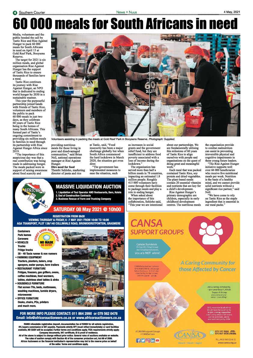 Southern Courier 7 May 2021 page 4