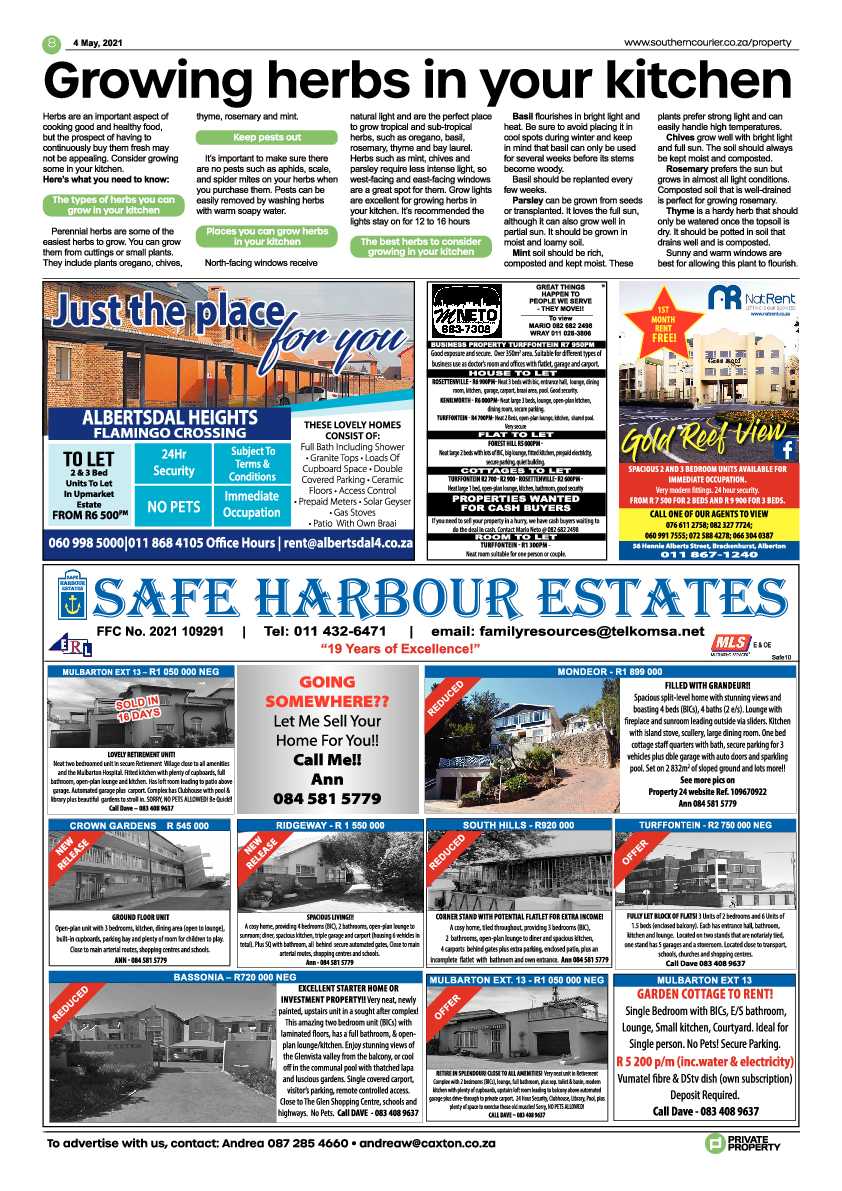 Southern Courier 7 May 2021 page 8