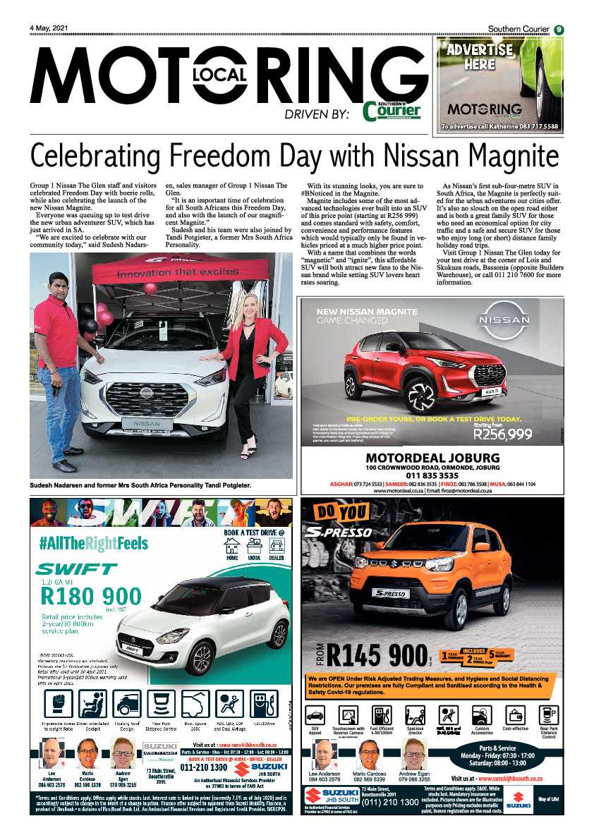 Southern Courier 7 May 2021 page 9