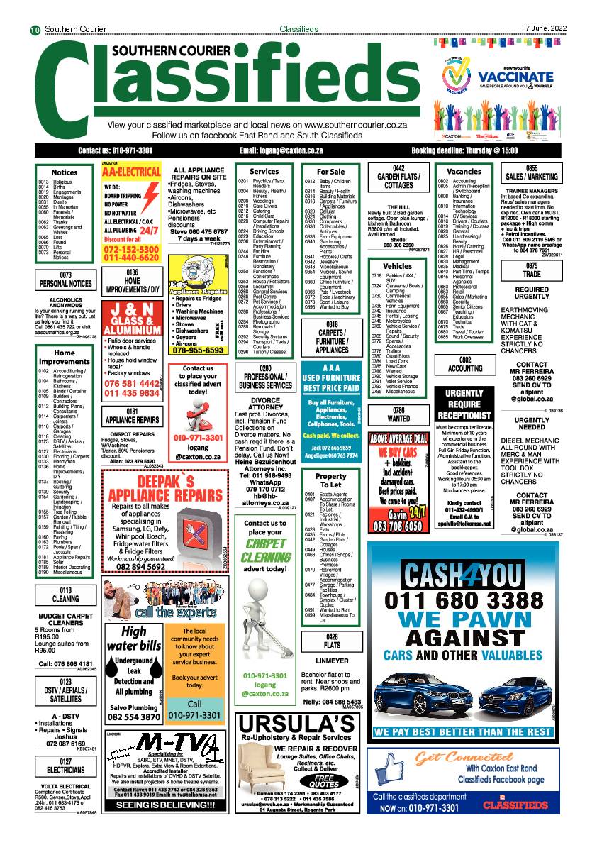 Southern Courier 7 June2022 page 10