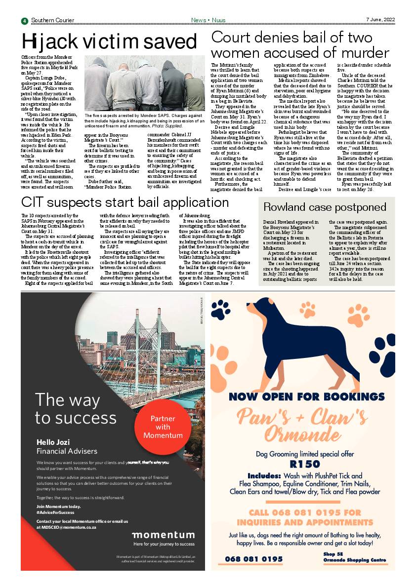 Southern Courier 7 June2022 page 4