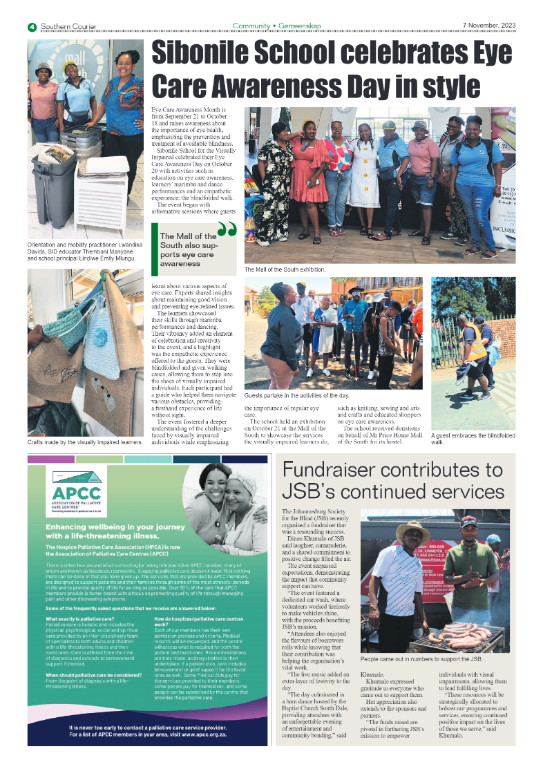 Southern Courier 7 November 2023 page 4