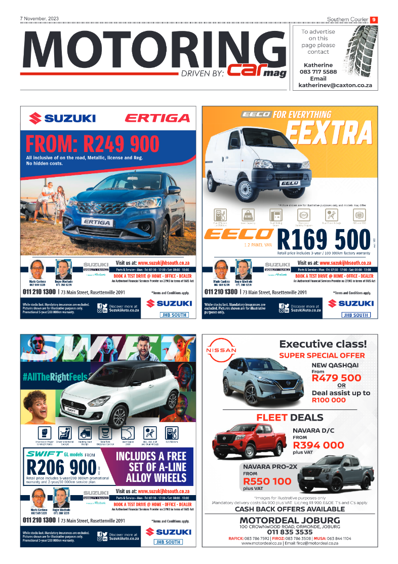 Southern Courier 7 November 2023 page 9