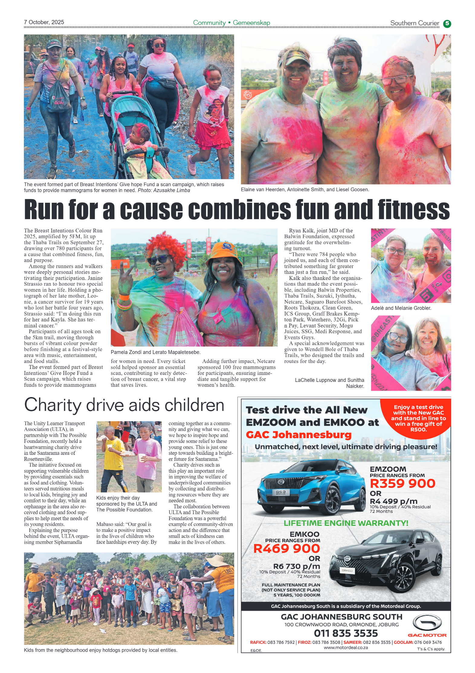Southern Courier 7 October 2025 page 5