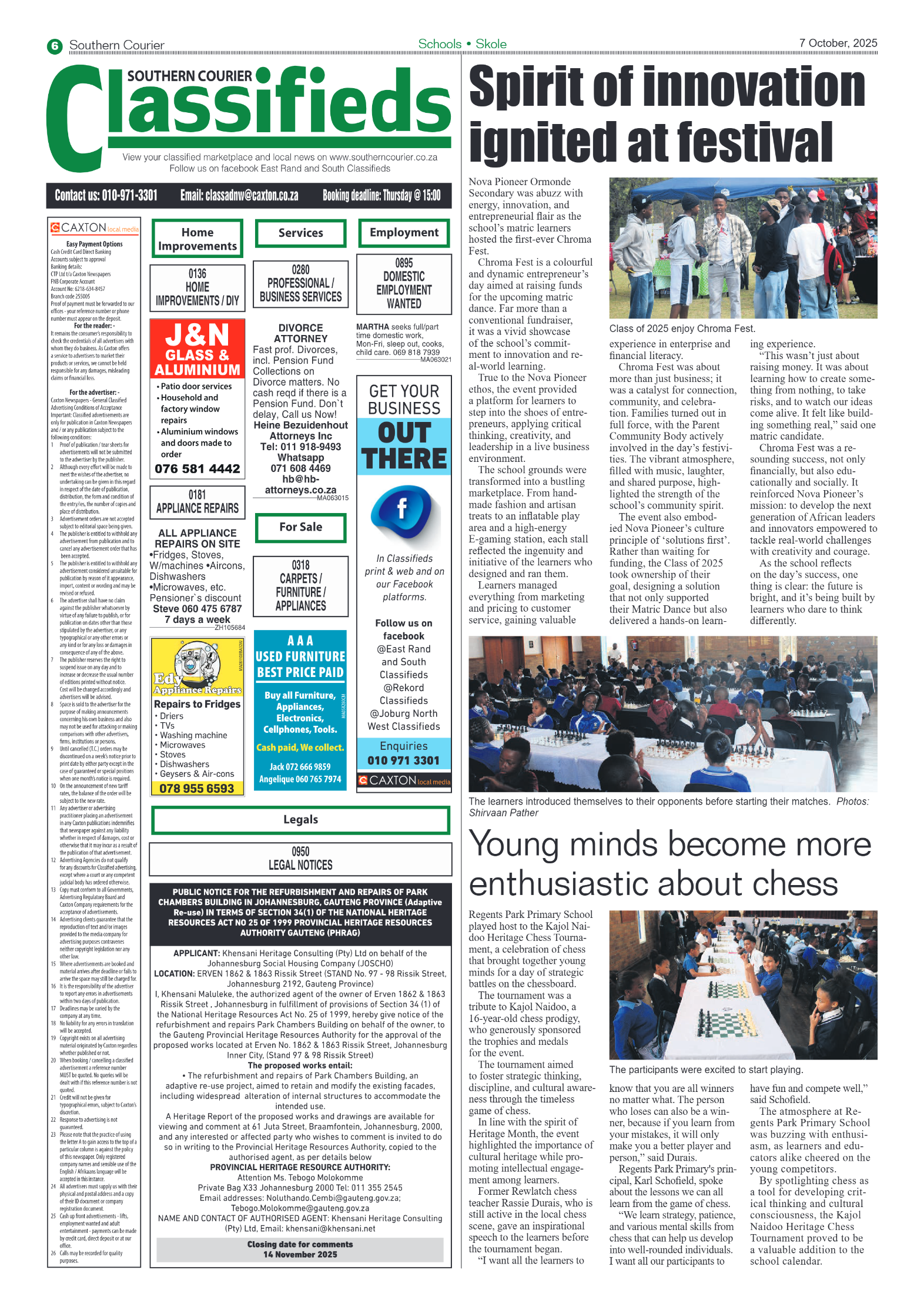 Southern Courier 7 October 2025 page 6
