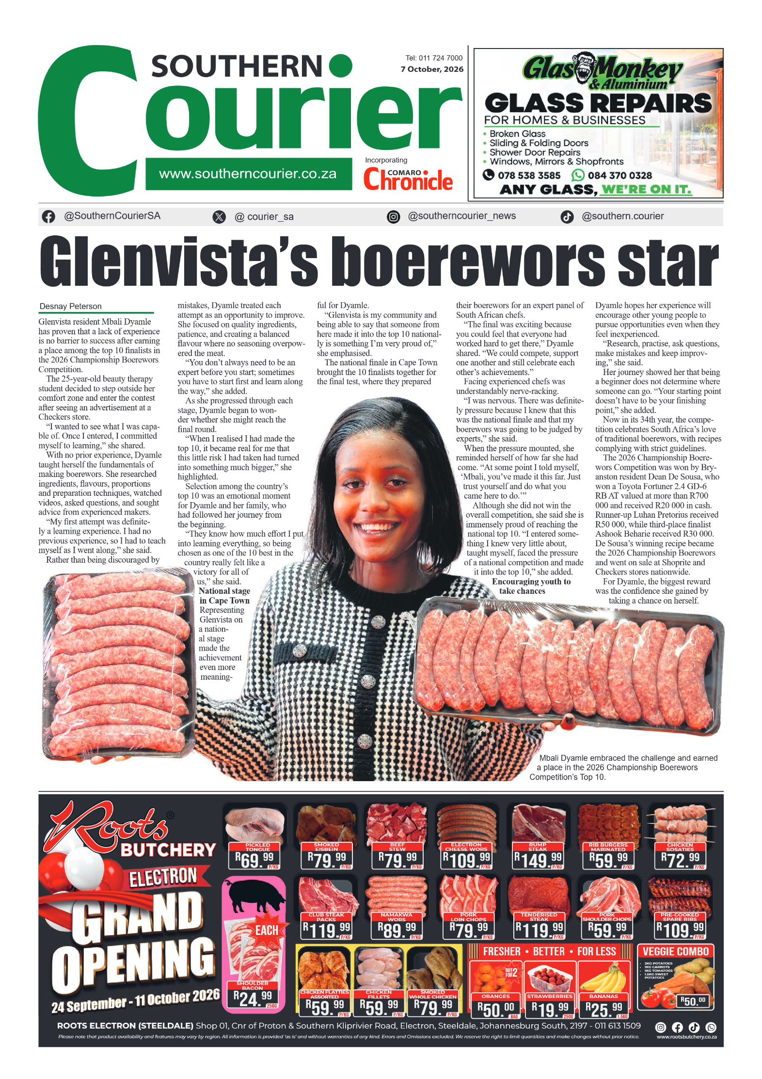 Southern Courier 7 October 2026 page 3
