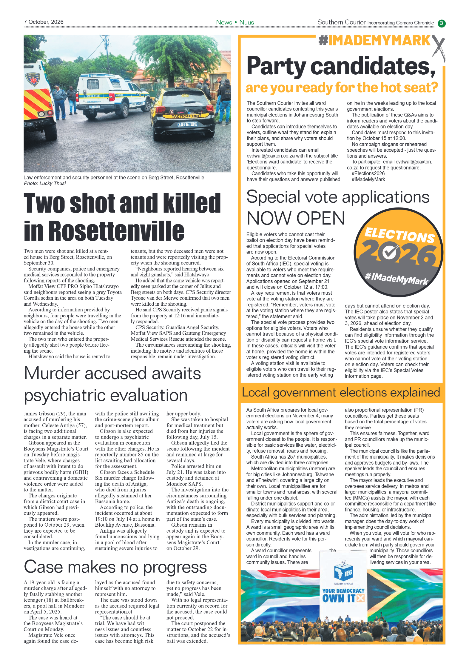 Southern Courier 7 October 2026 page 5