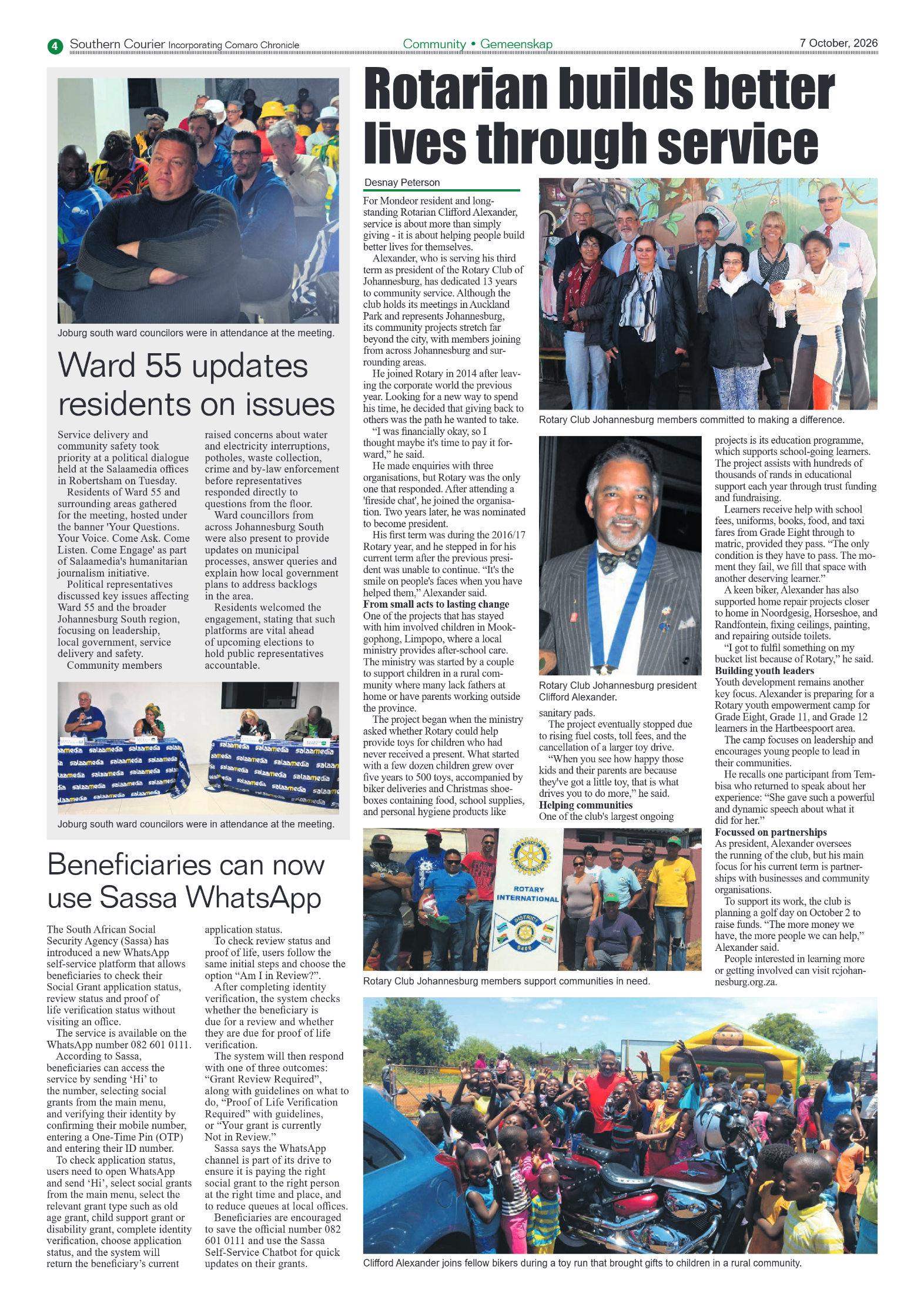 Southern Courier 7 October 2026 page 6