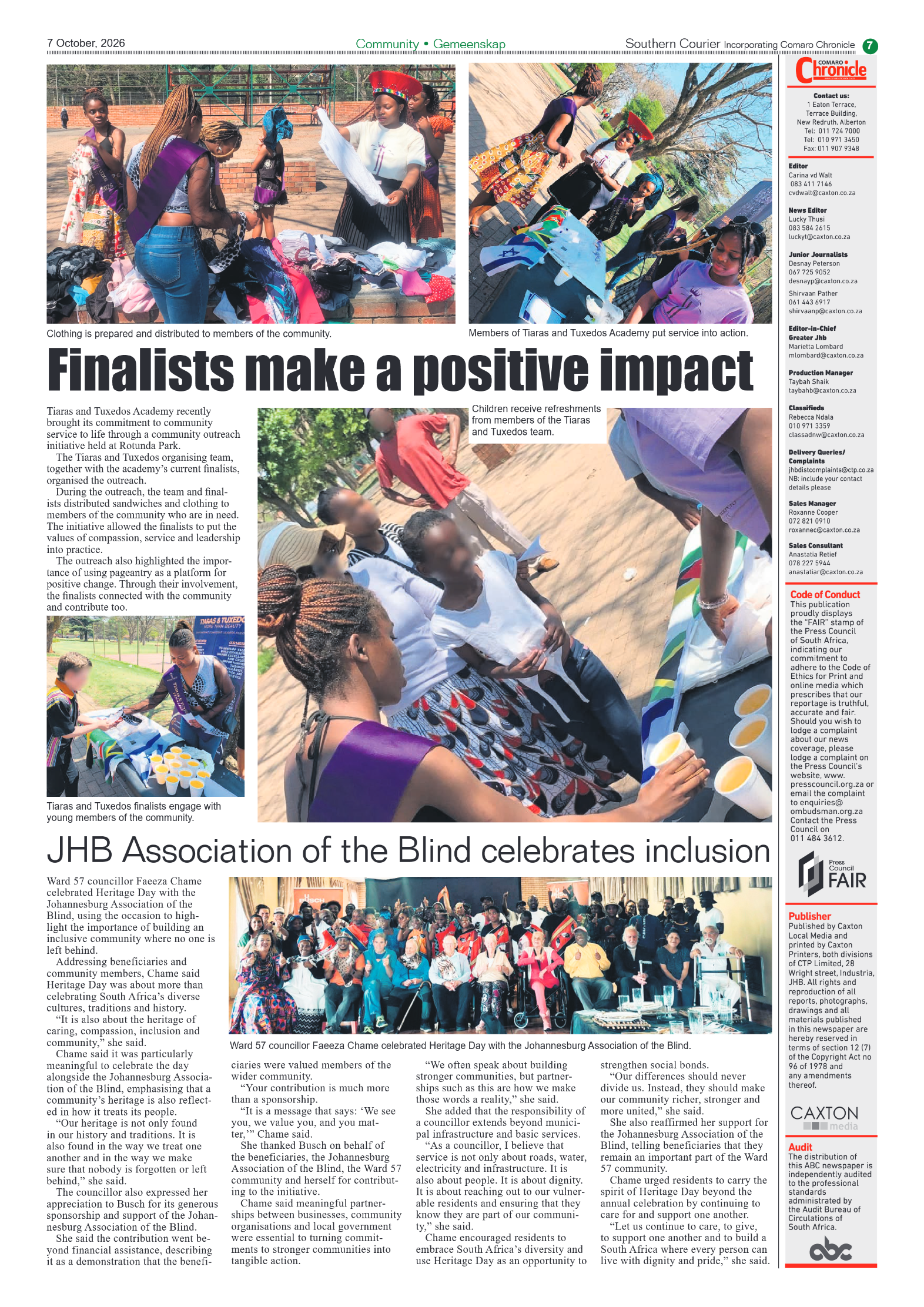Southern Courier 7 October 2026 page 9