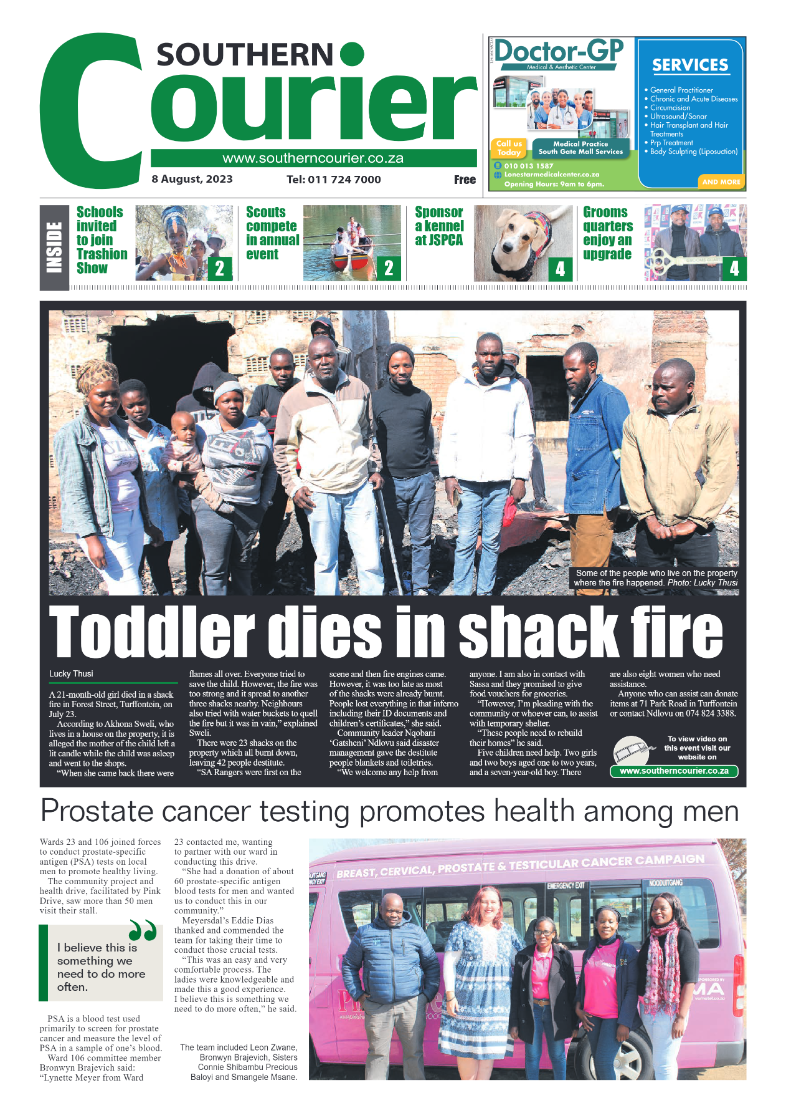 Southern Courier 8 August 2023 page 1