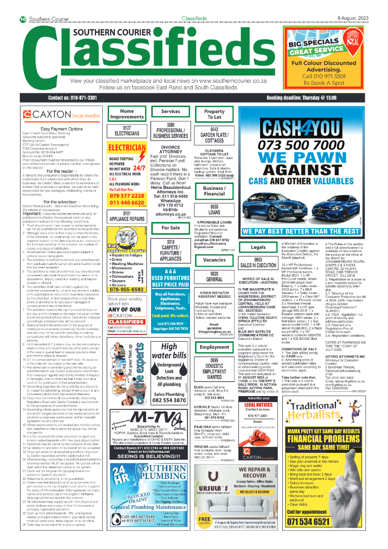 Southern Courier 8 August 2023 page 10