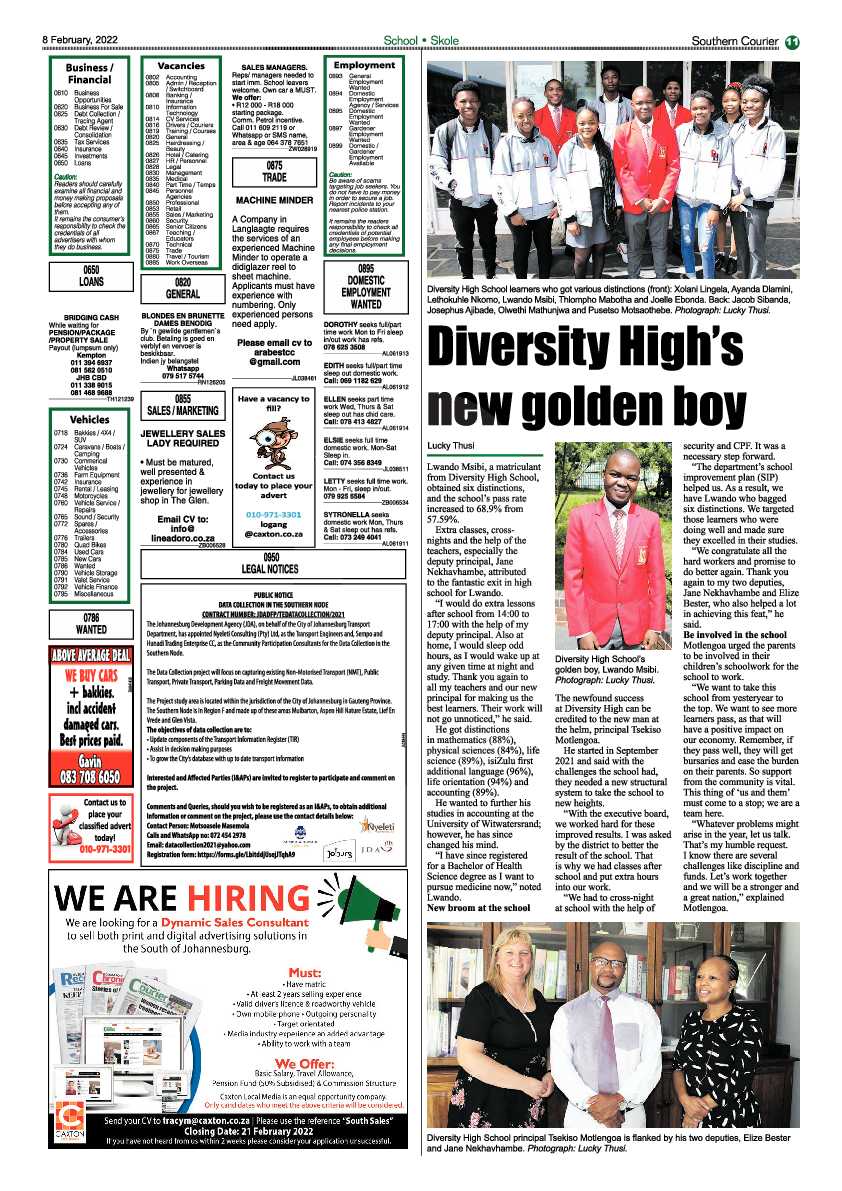 Southern Courier 8 February 2022 page 11