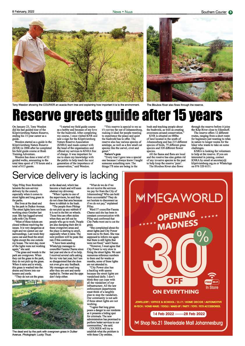 Southern Courier 8 February 2022 page 3