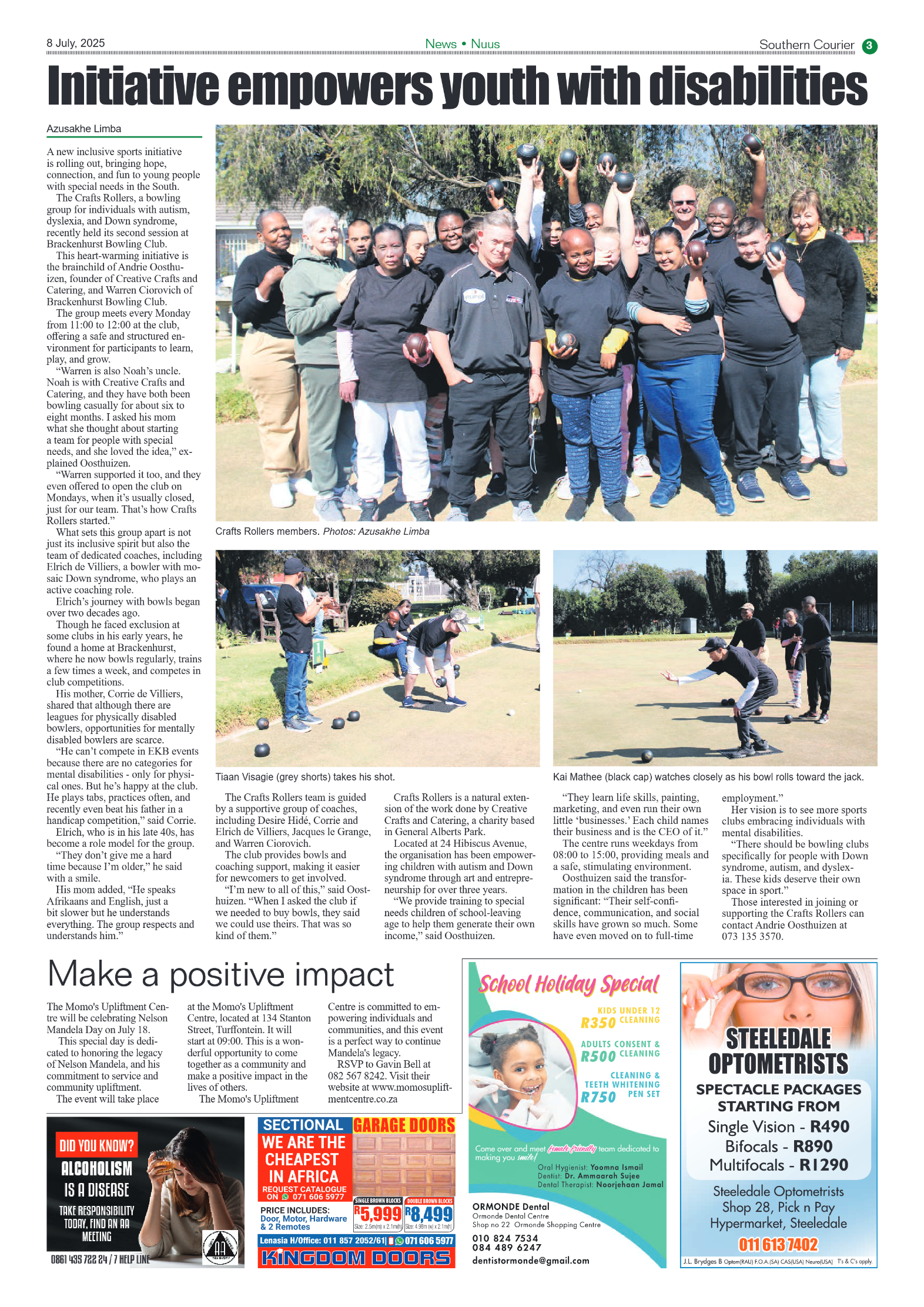 Southern Courier 8 July 2025 page 3