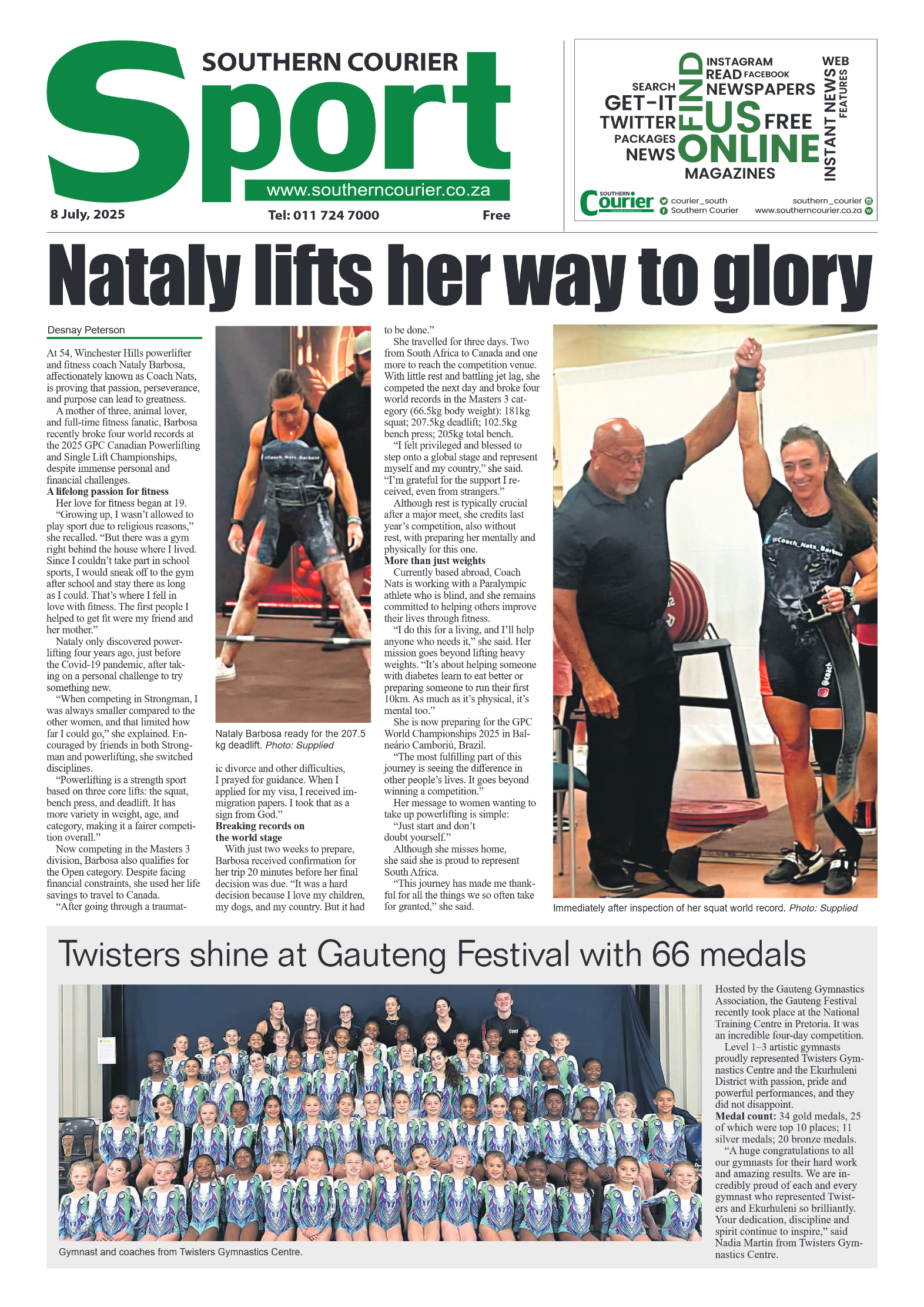 Southern Courier 8 July 2025 page 8