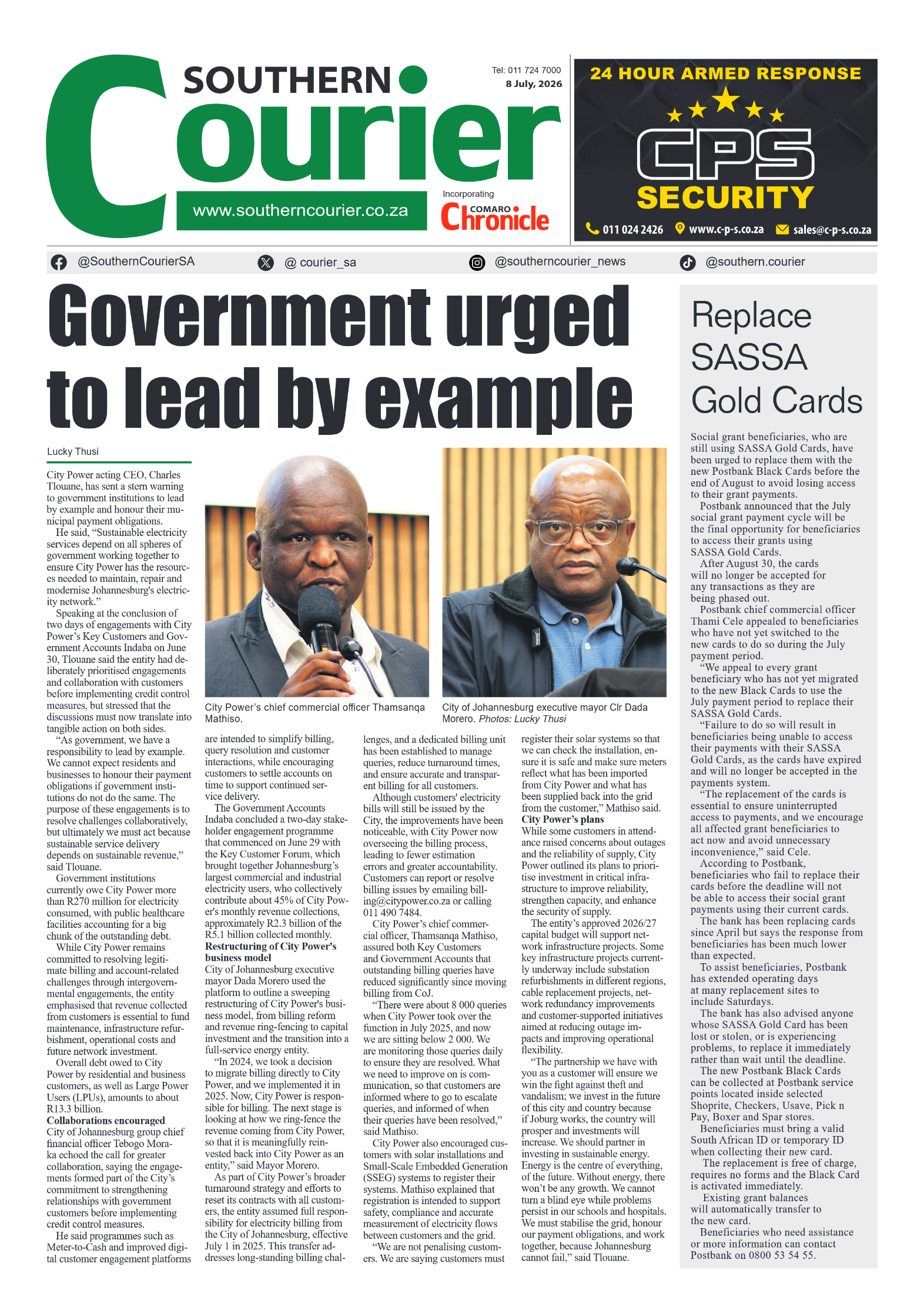 Southern Courier 8 July 2026 page 3