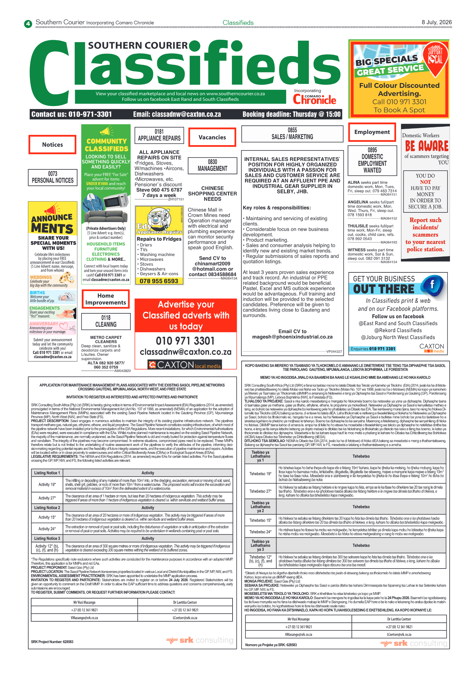 Southern Courier 8 July 2026 page 6