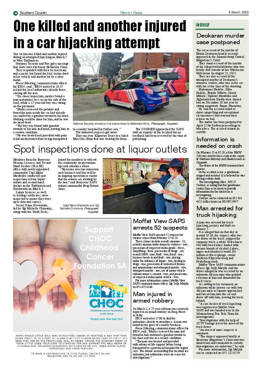 Southern Courier 8 March 2022 page 4