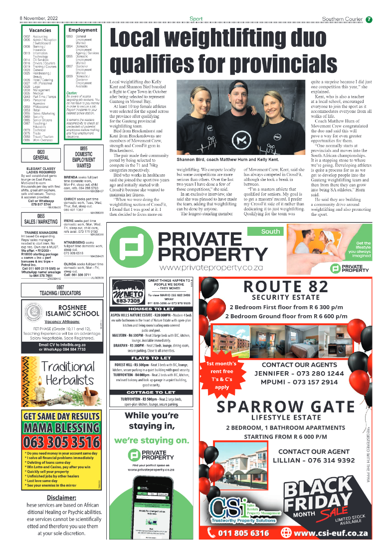 Southern Courier 8 Nov 2022 page 7