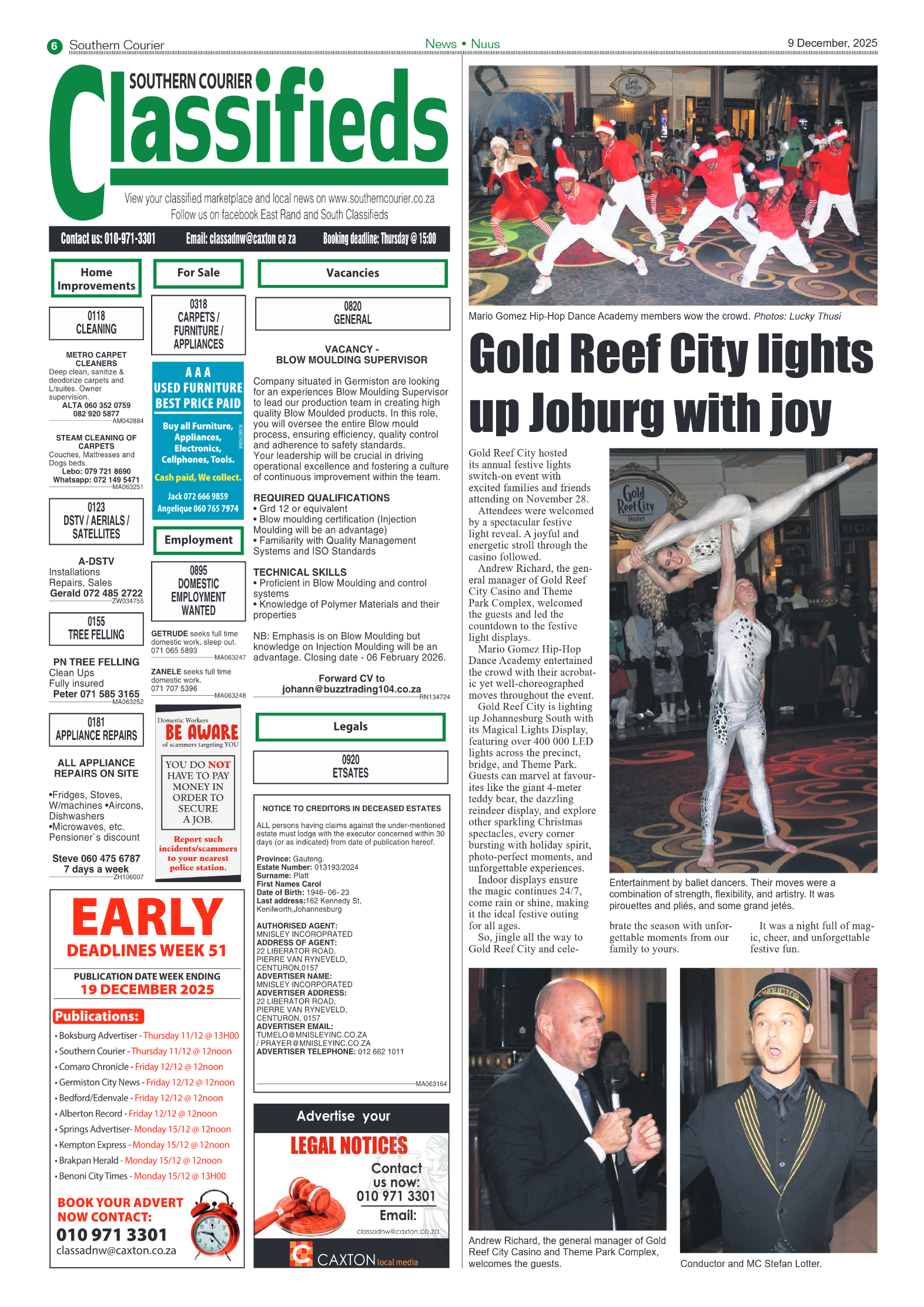 Southern Courier 9 December 2025 page 6