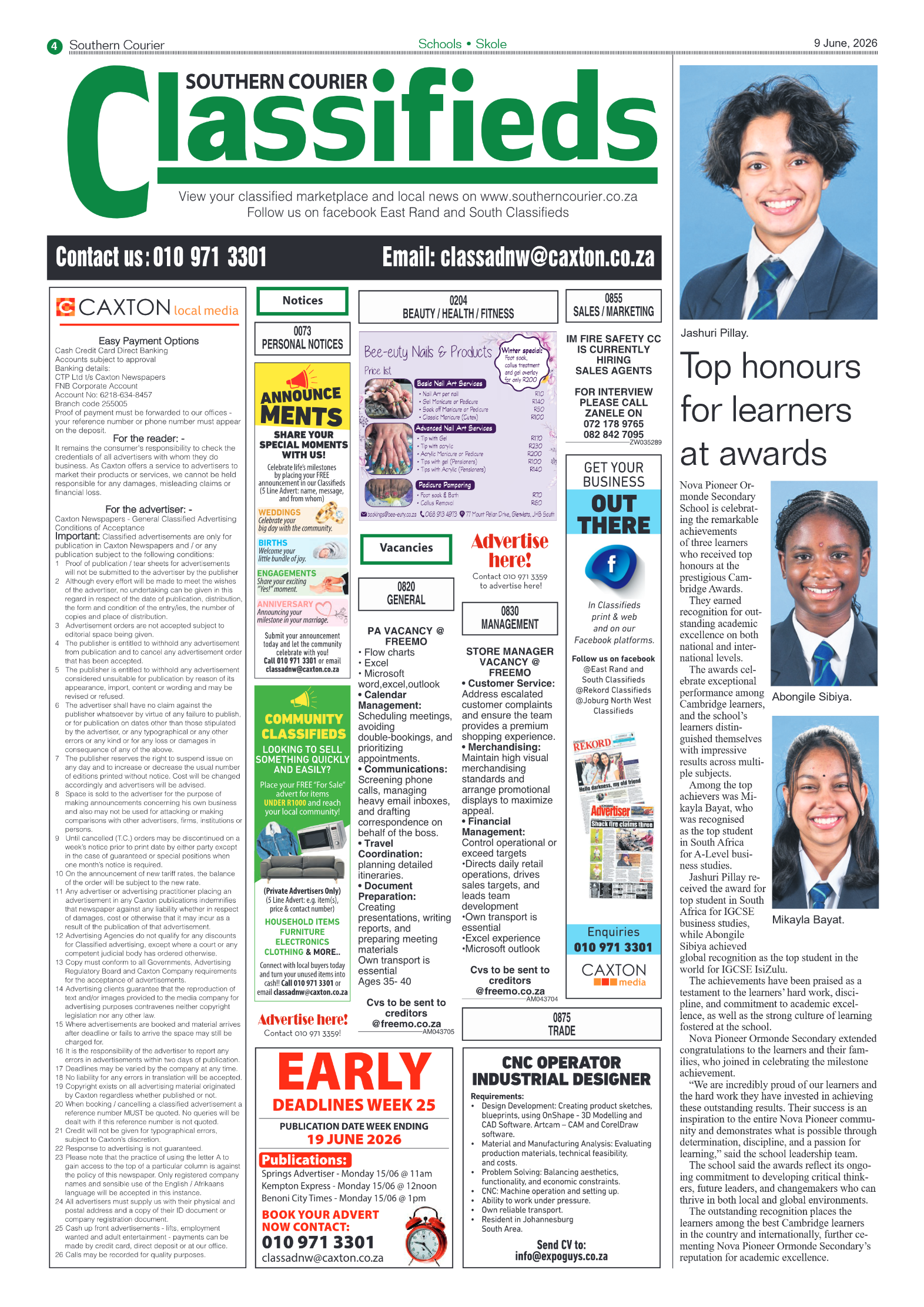 Southern Courier 9 June 2026 page 6