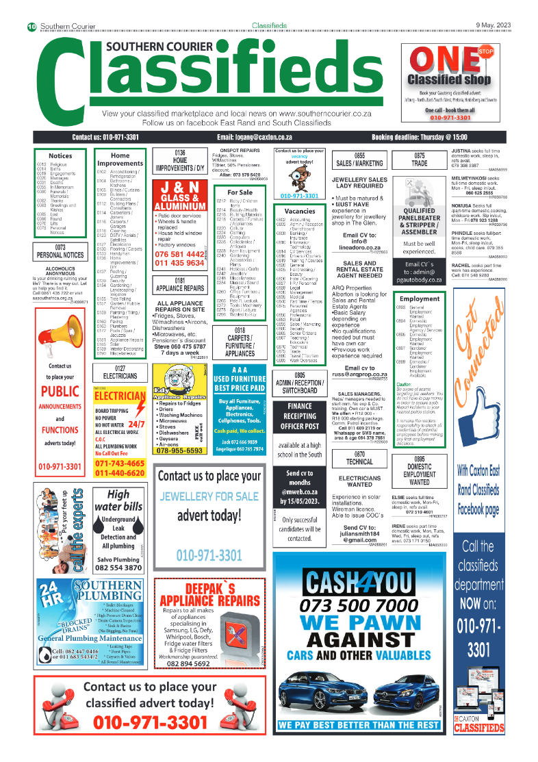 Southern Courier 9 May 2023 page 10