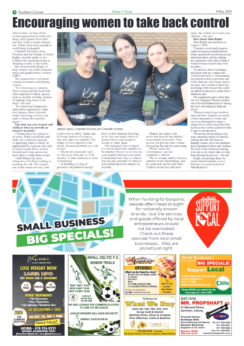 Southern Courier 9 May 2023 page 4