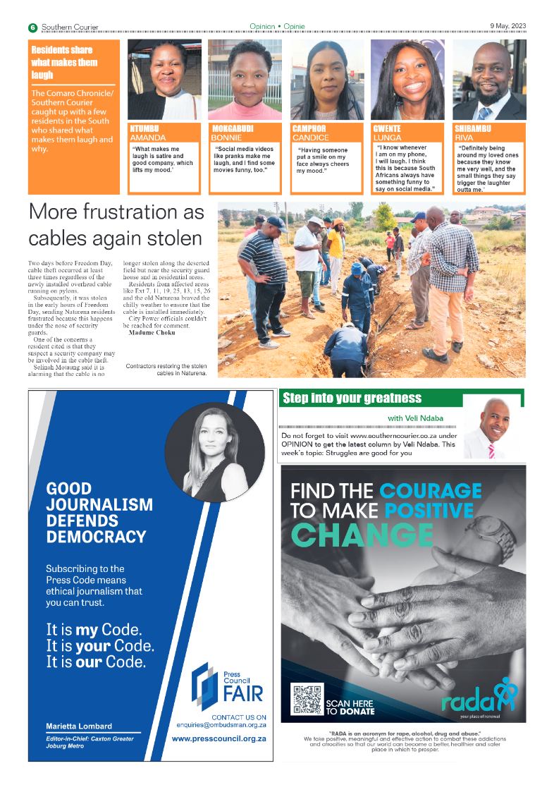 Southern Courier 9 May 2023 page 6