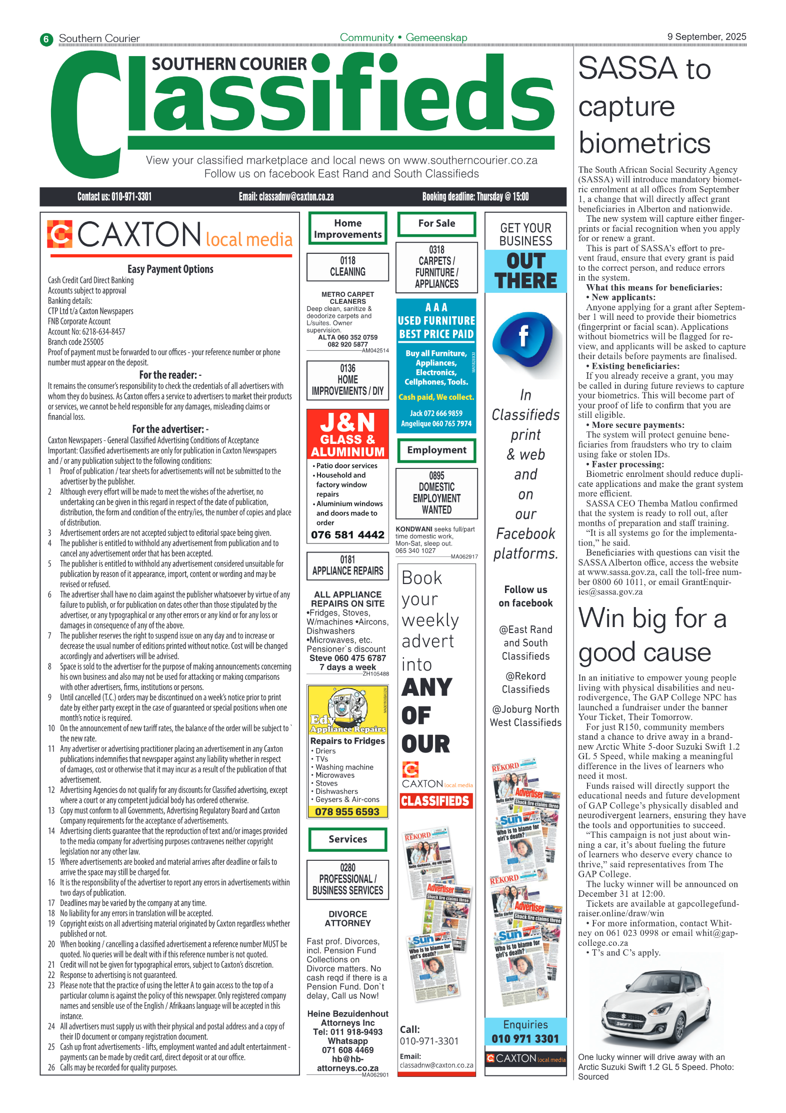 Southern Courier 9 September 2025 page 6