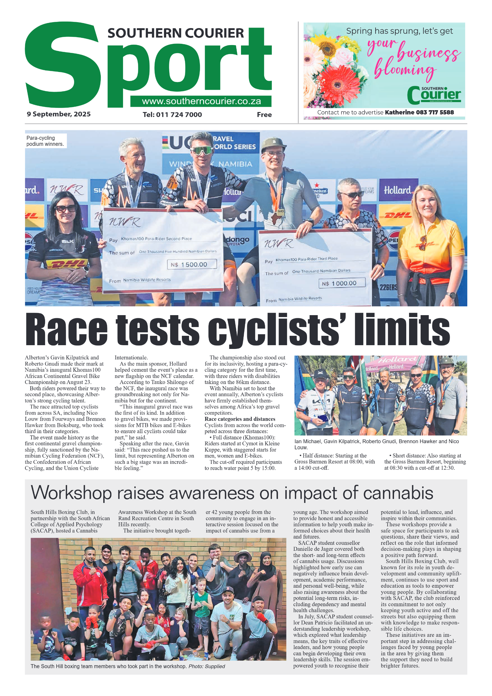 Southern Courier 9 September 2025 page 8