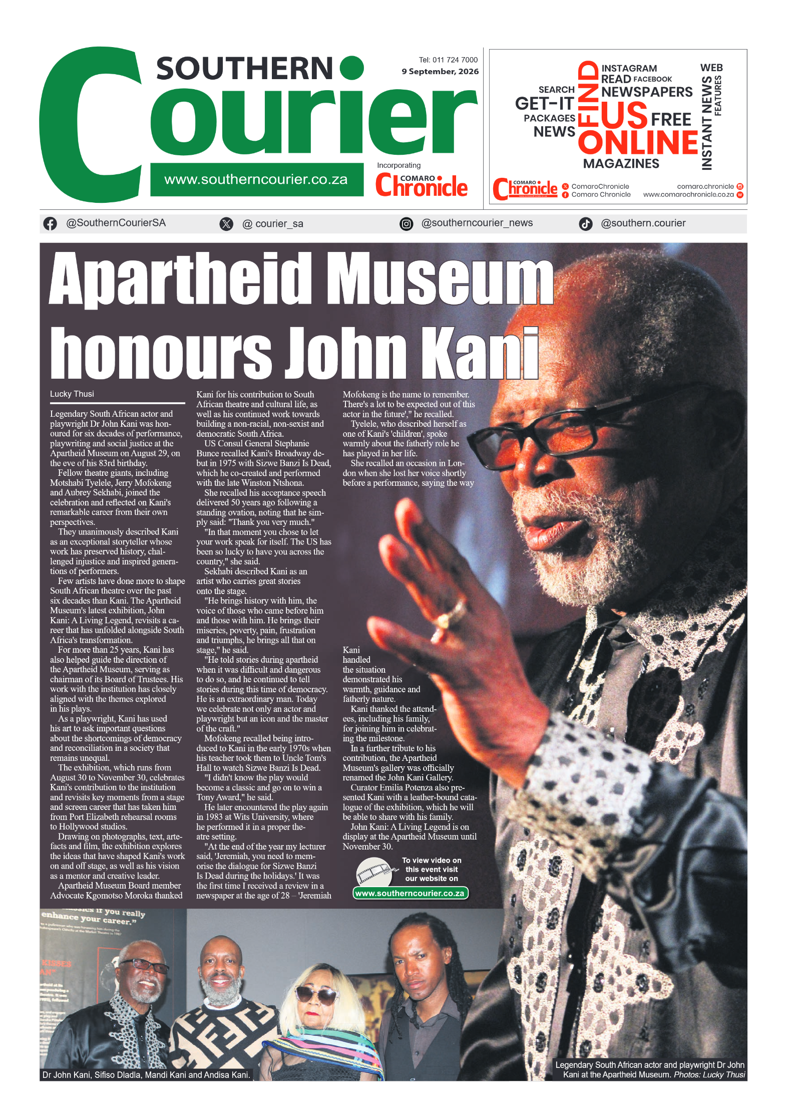Southern Courier 9 September 2026 page 3