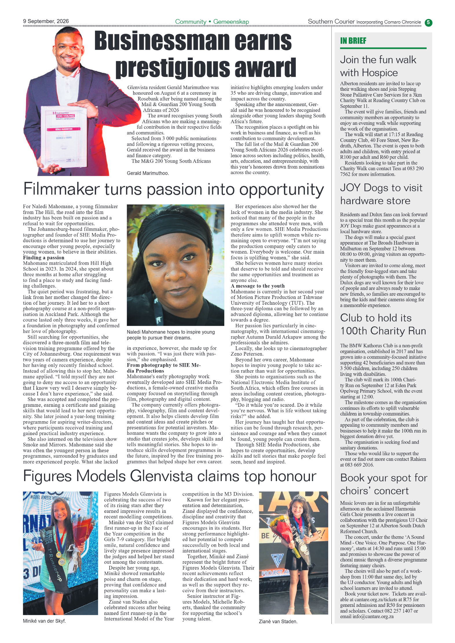 Southern Courier 9 September 2026 page 7