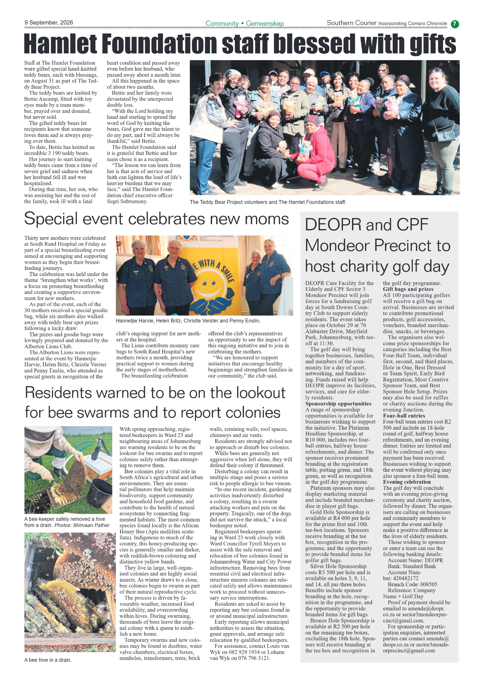 Southern Courier 9 September 2026 page 9