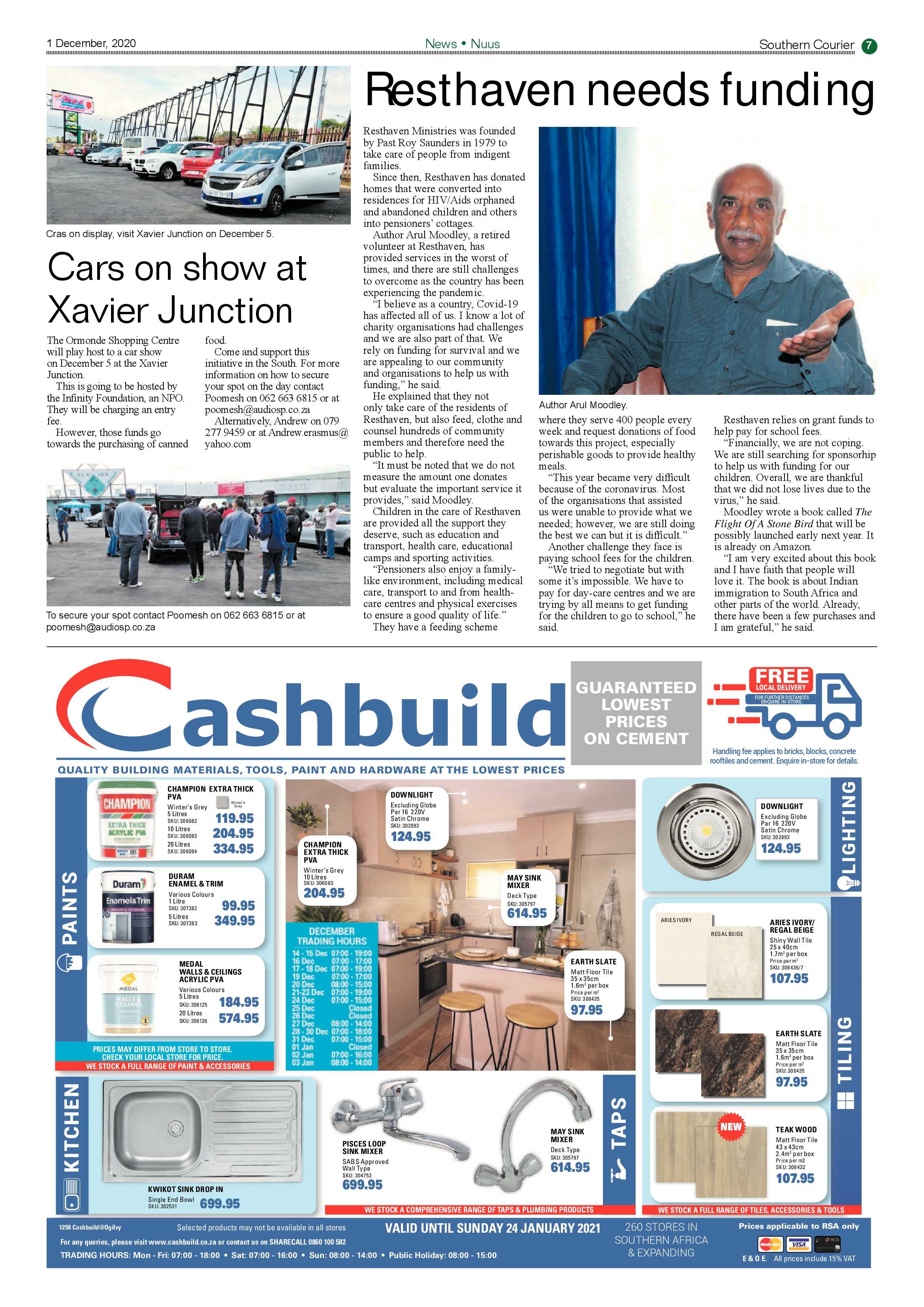Southern Courier  01 Decemeber 2020 page 7