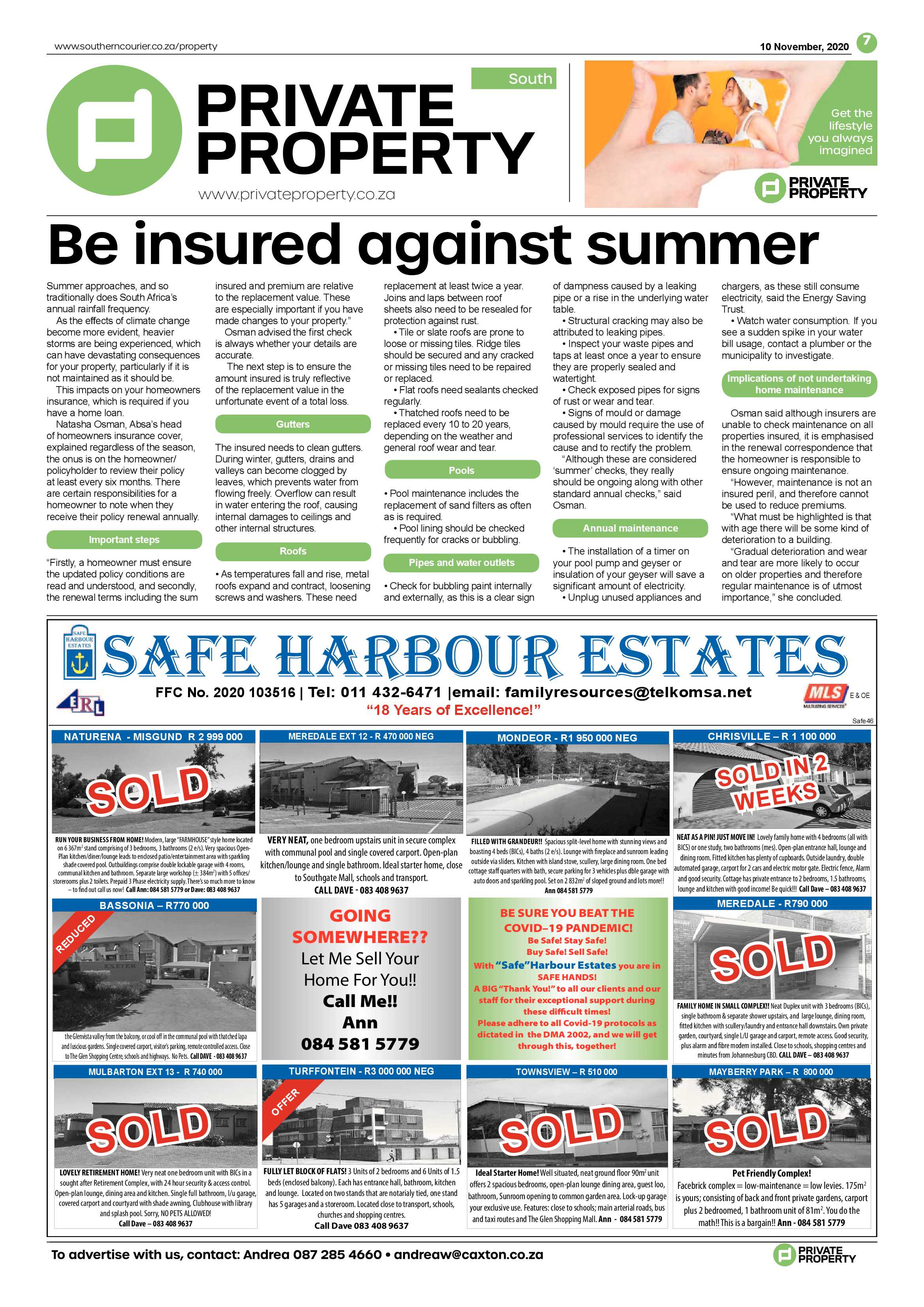 Southern Courier  10 November 2020 page 7