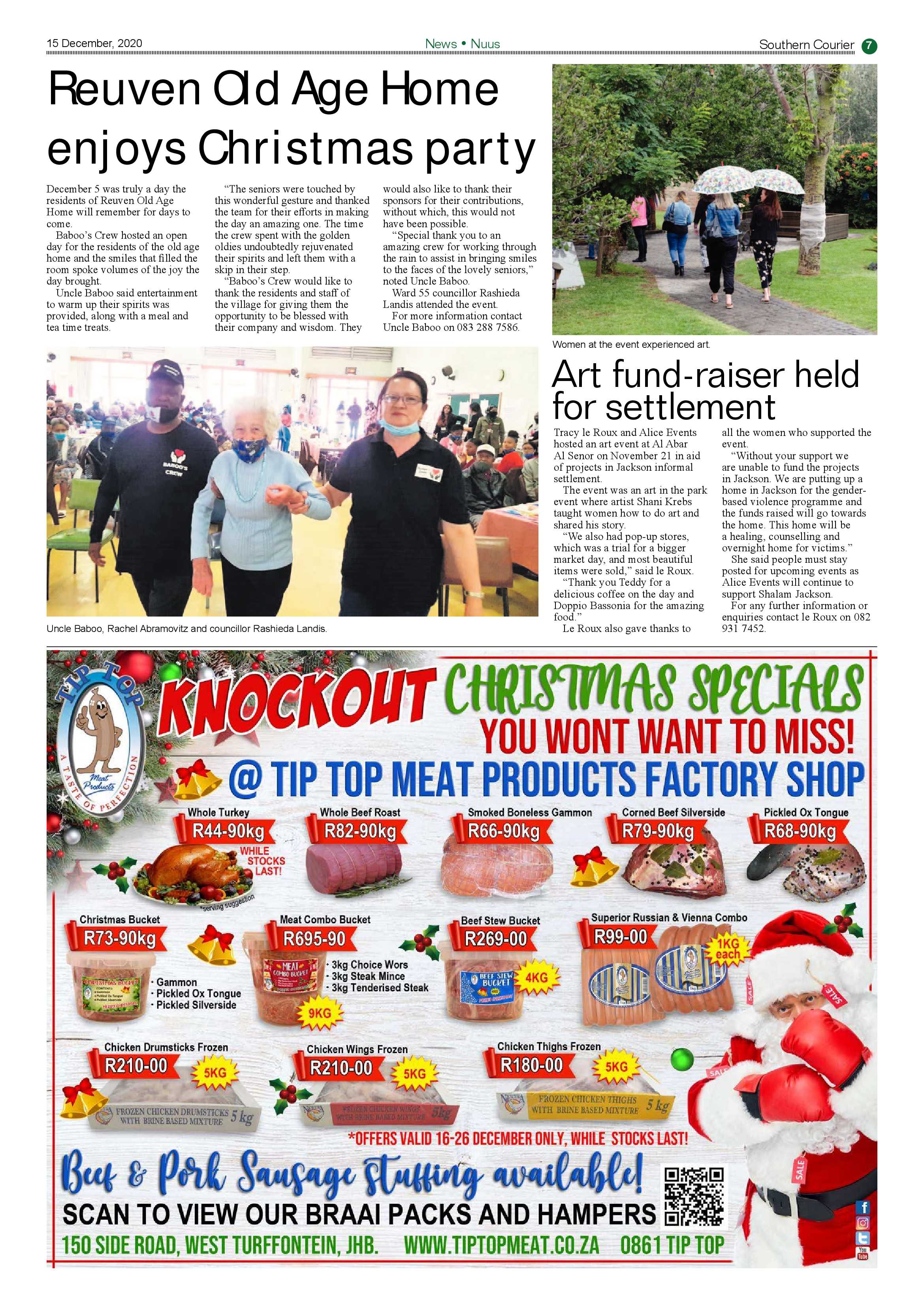 Southern Courier  15 December 2020 page 7