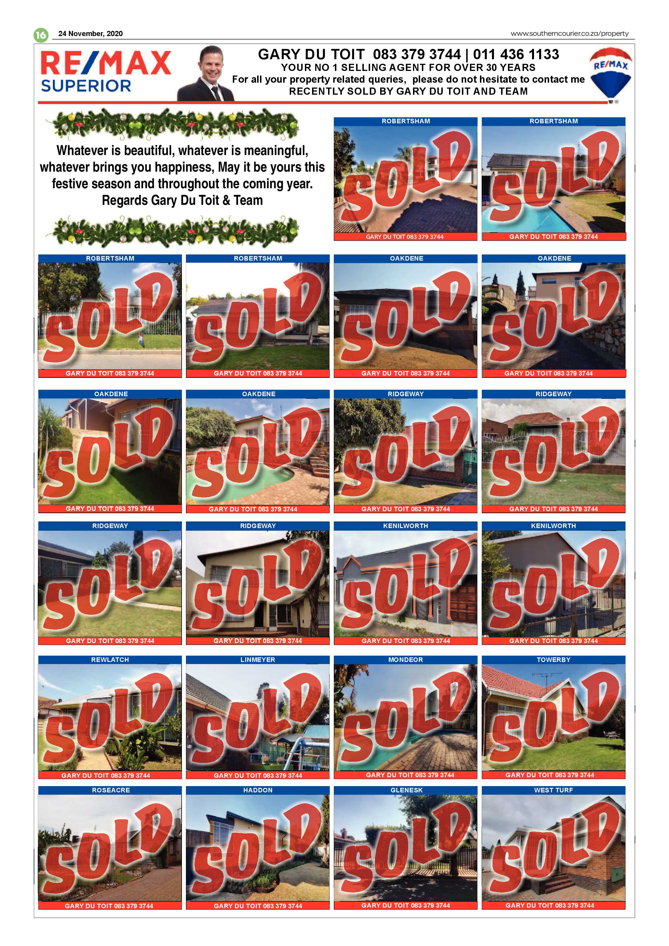 Southern Courier  24 November 2020 page 16