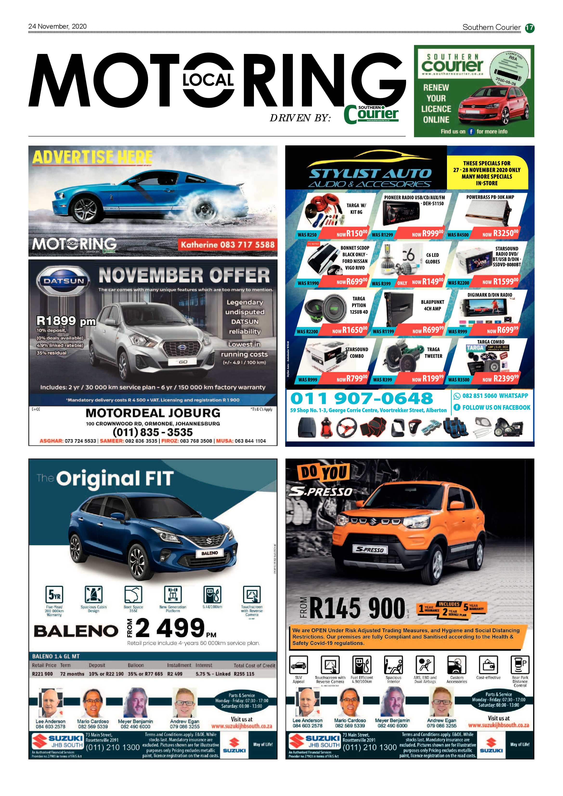 Southern Courier  24 November 2020 page 17