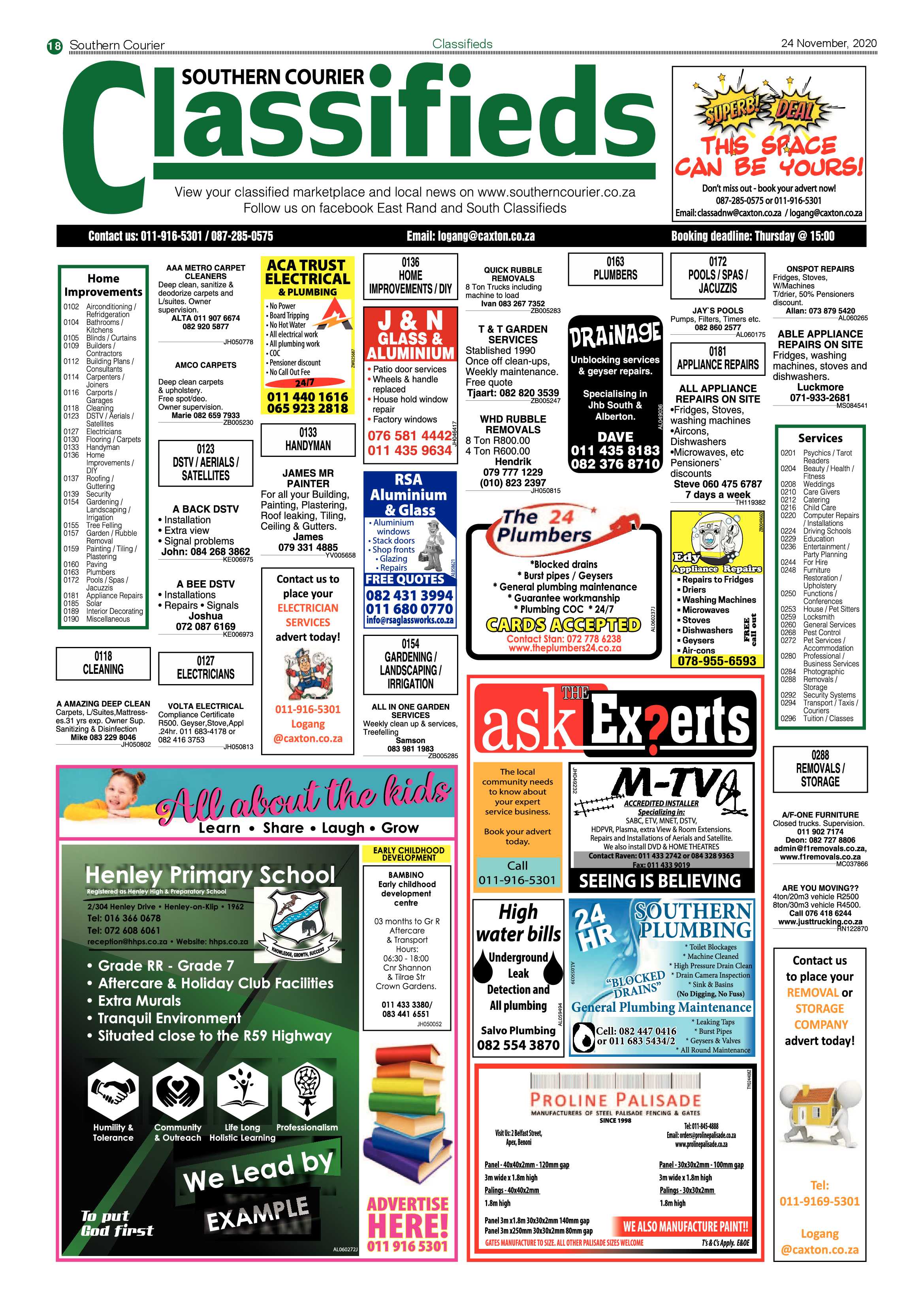 Southern Courier  24 November 2020 page 18