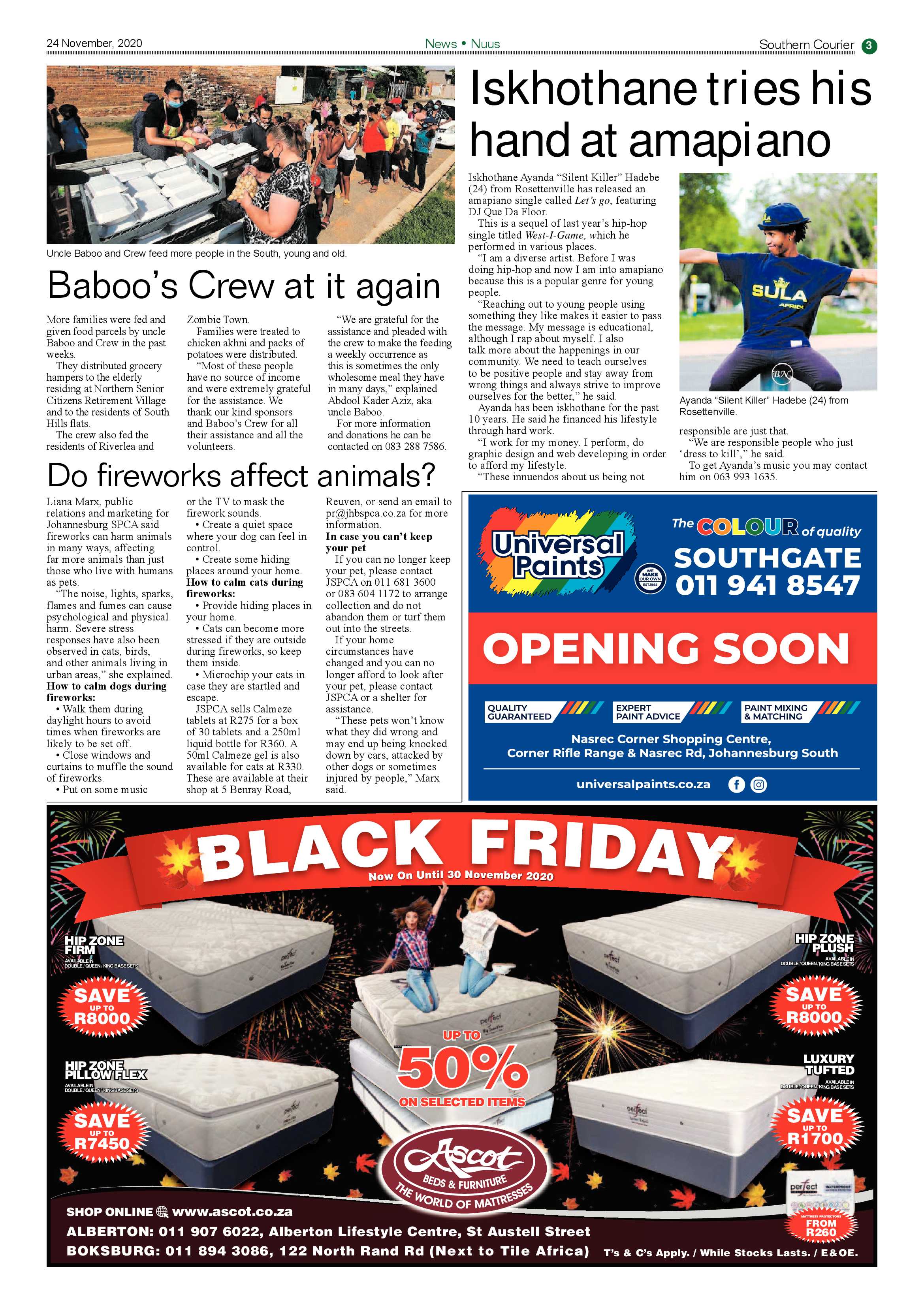 Southern Courier  24 November 2020 page 3