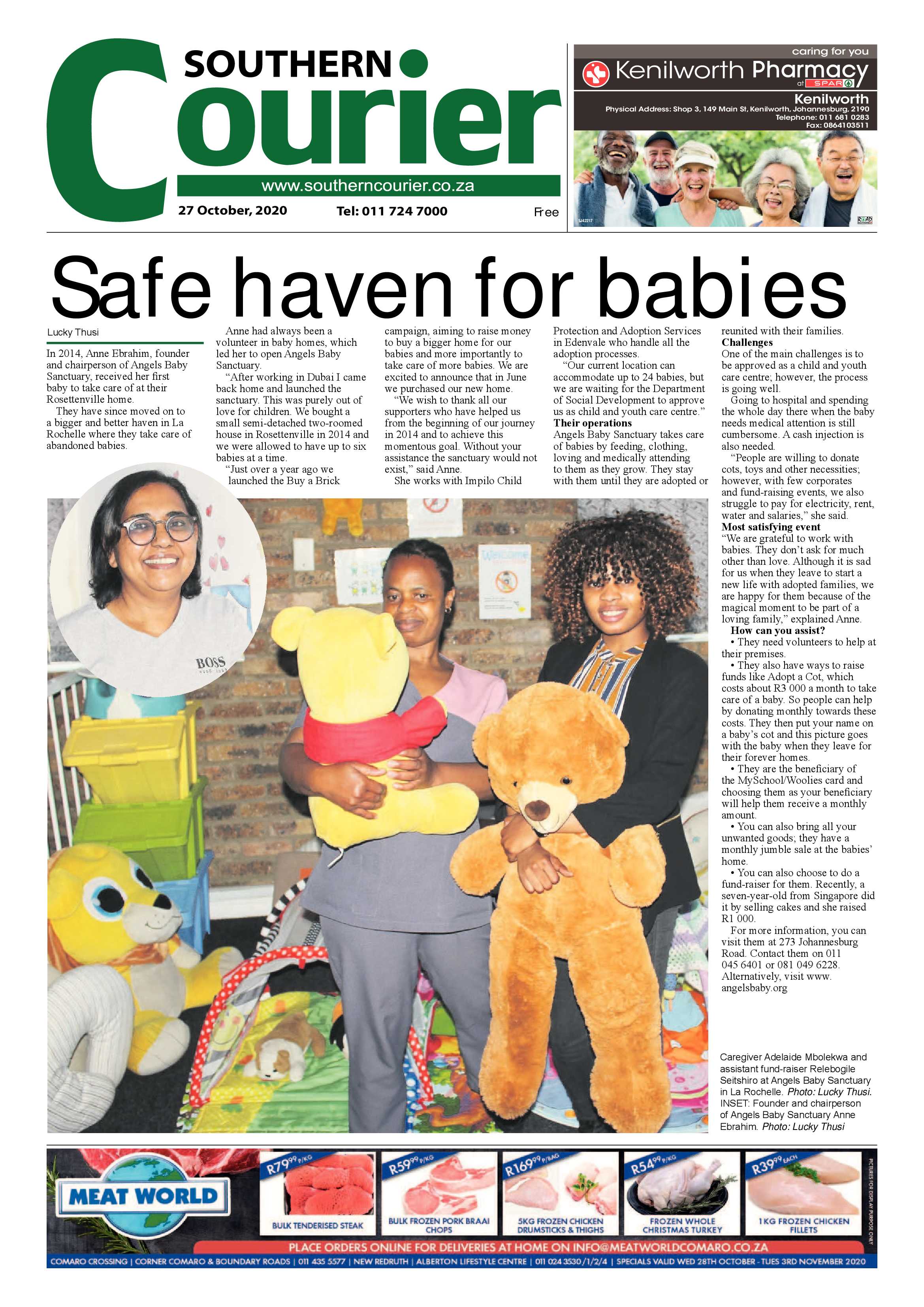 Southern Courier  October 2020 page 1